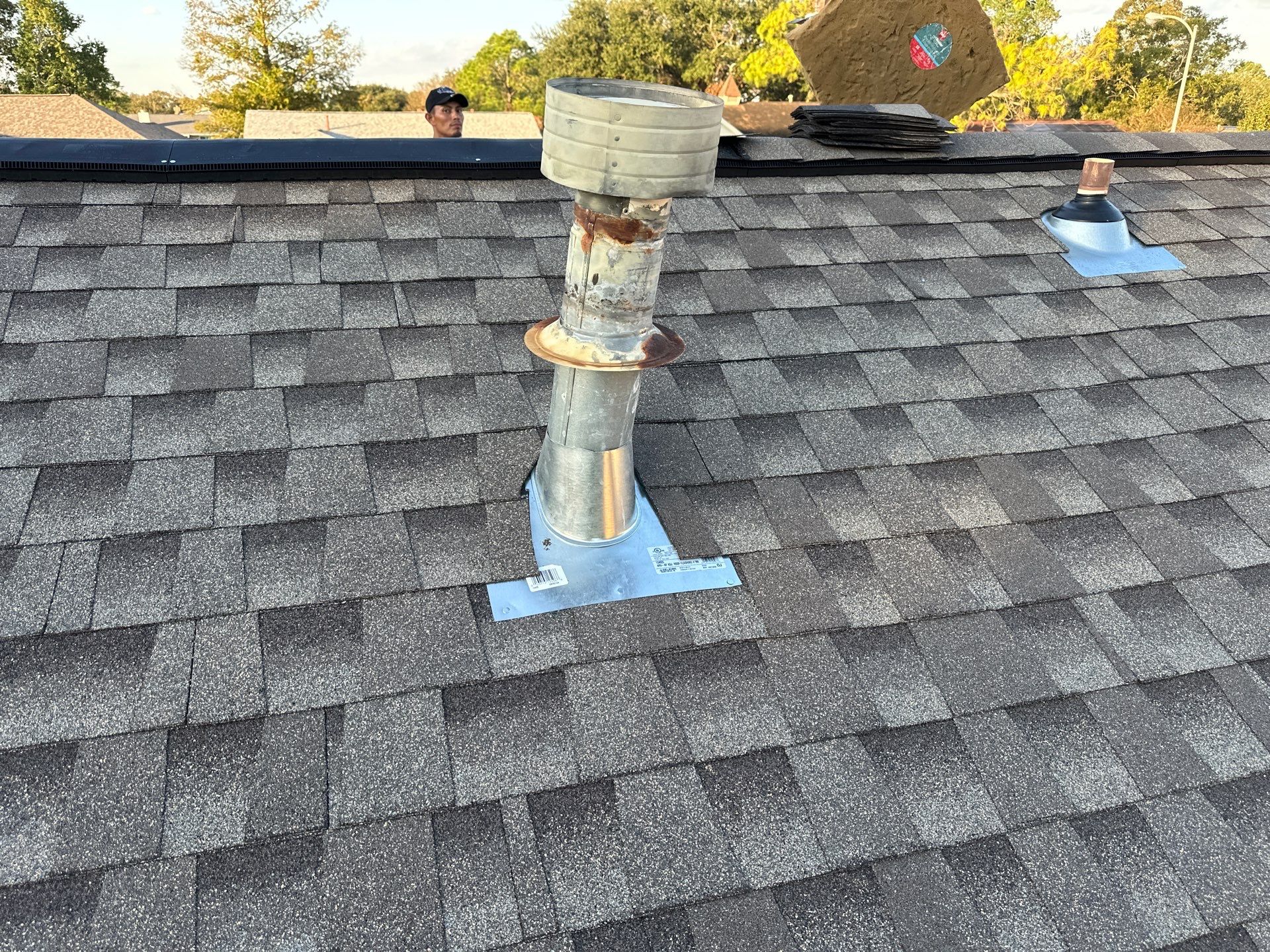 Gaf hdz weatherwood Pearland, Tx by Motion Roofing