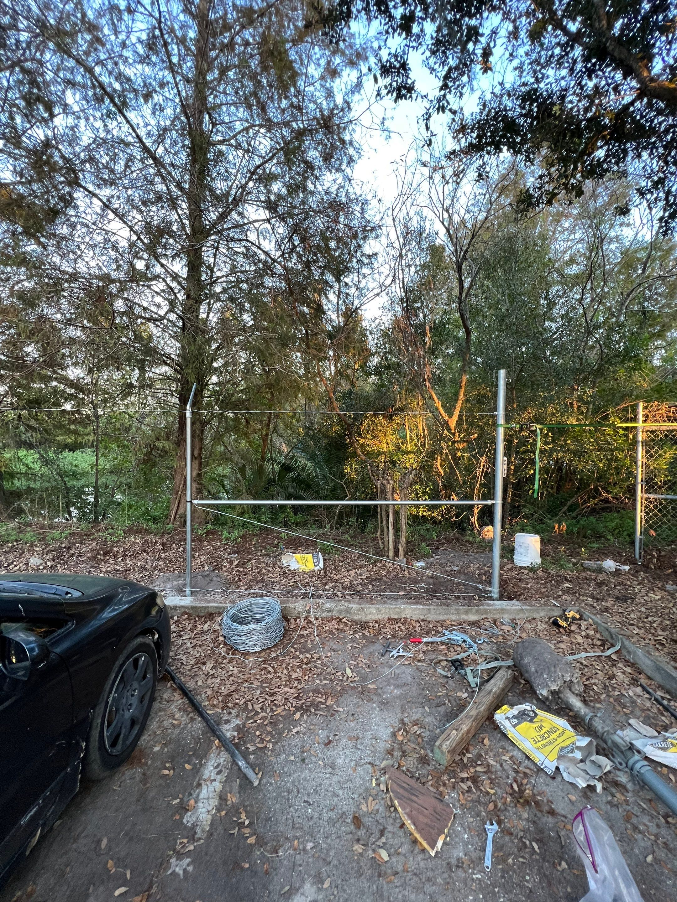 Chain-link Fence Installation using Commercial Chain-link Fence by Asap fence and gates, LLC