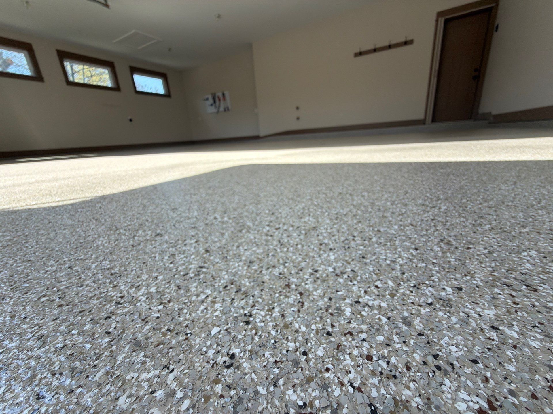 Garage Epoxy Flake Floor - Montague MI by Gordon Painting