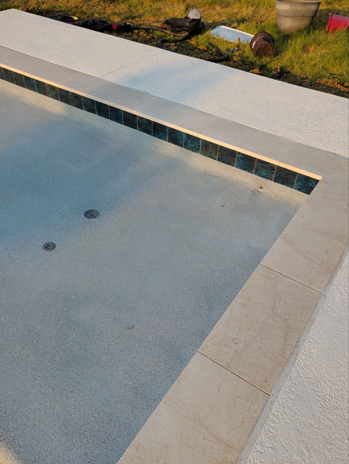 Modern Geometric Pool with Raised Spa by Pinnacle Pools and Spas - DFW