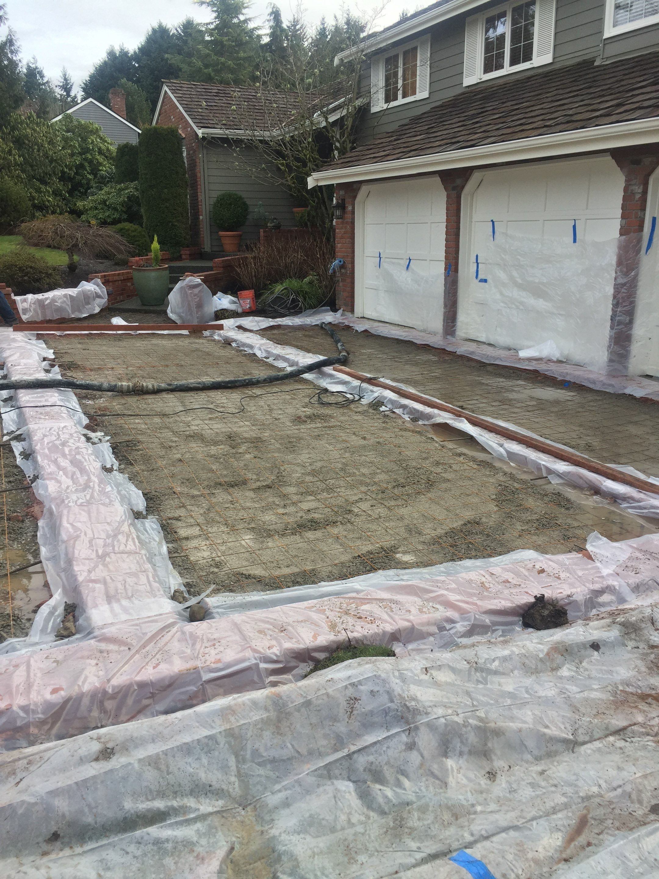 Custom Aggregate Driveway and Stamped Finish  by Jireh Asphalt & Concrete Inc 