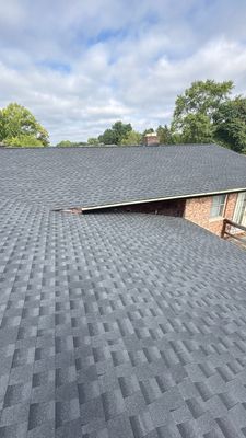 Residential Roofing Installation using GAF Timberline HDZ Charcoal