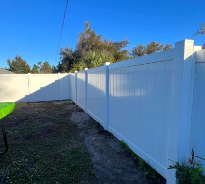 Vinyl Fence Installation using Vinyl Privacy Fence 
