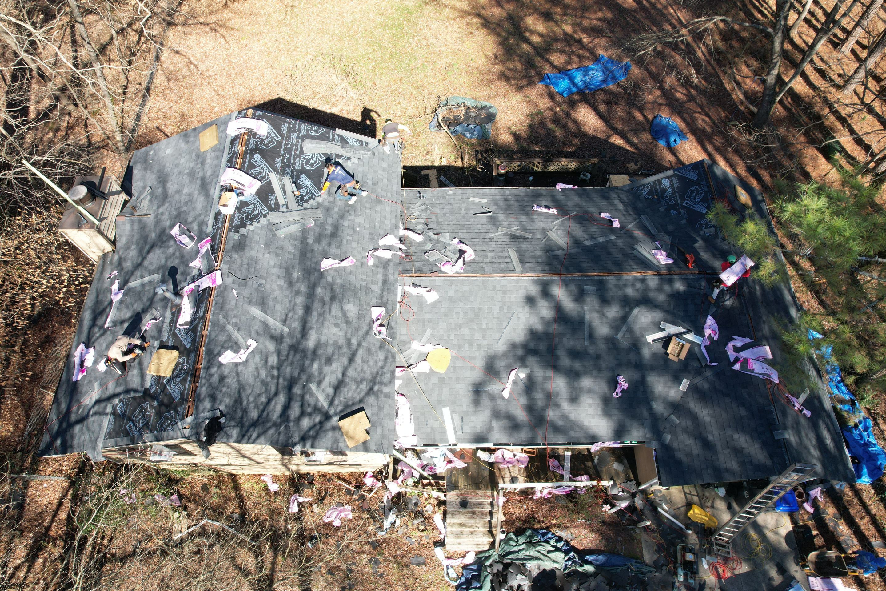 Residential Roofing Installation using Owens Corning by Inspector Roofing and Restoration