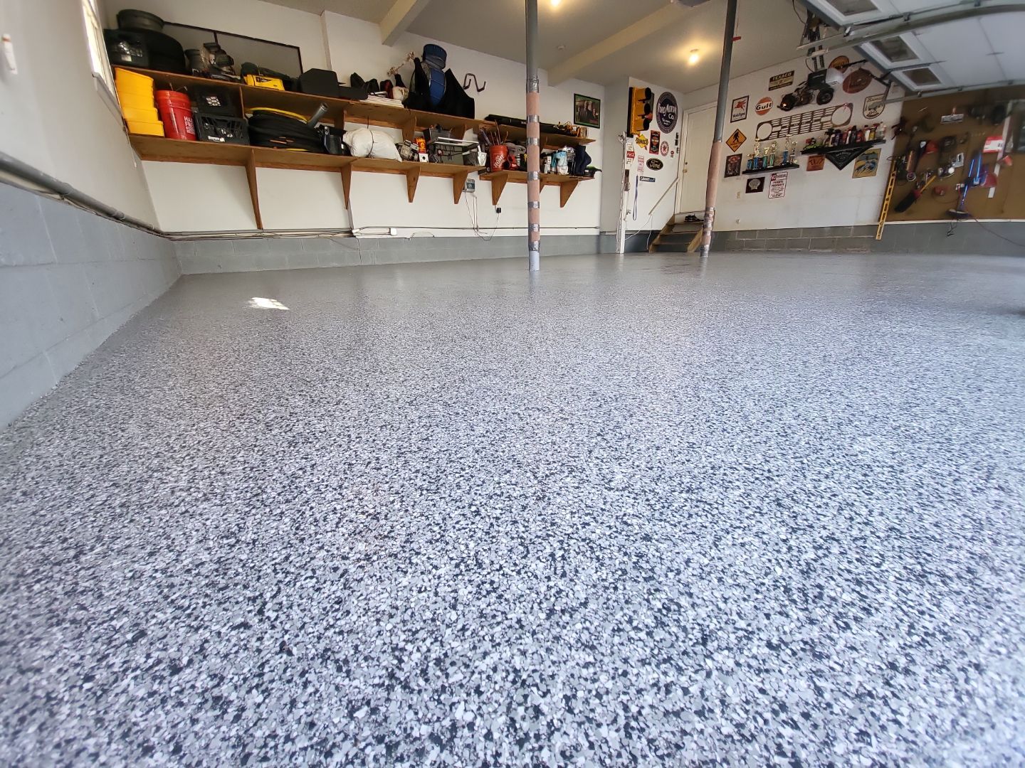 Garage Floor Coating using Penntek by Spectrum Painting, LLC