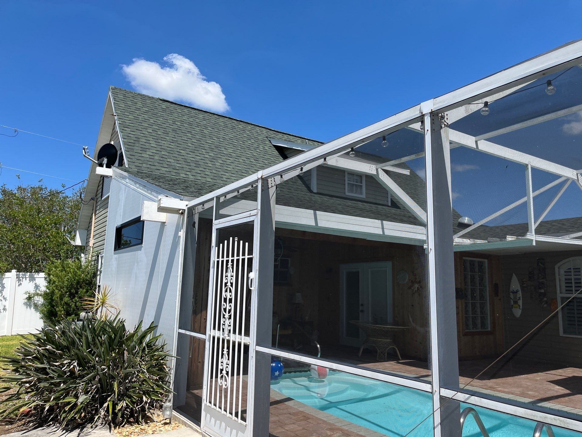 Replace gutter using Leaf Guard in Cape Coral FL by Gutter Professors