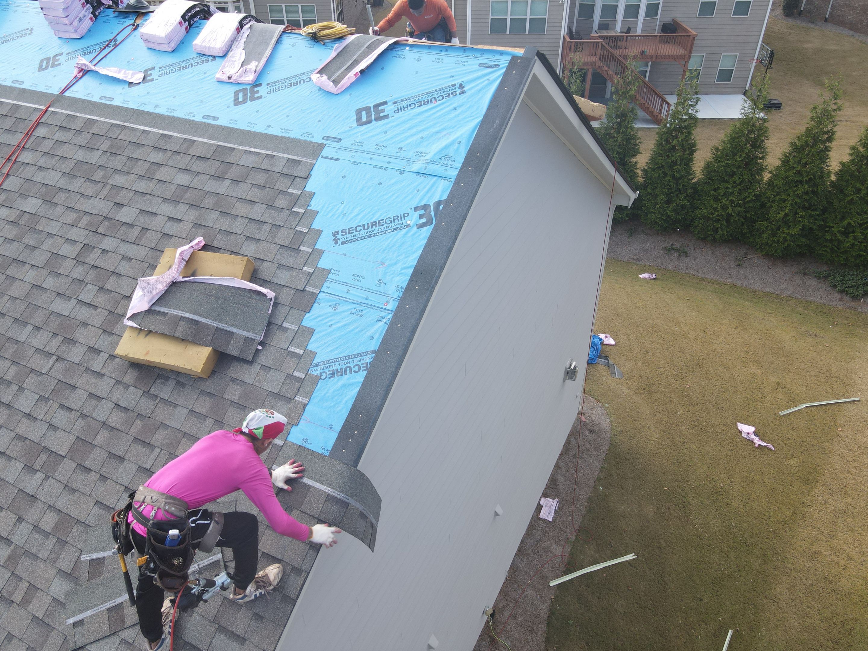 Residential Roofing Installation using Owens Corning by Inspector Roofing and Restoration