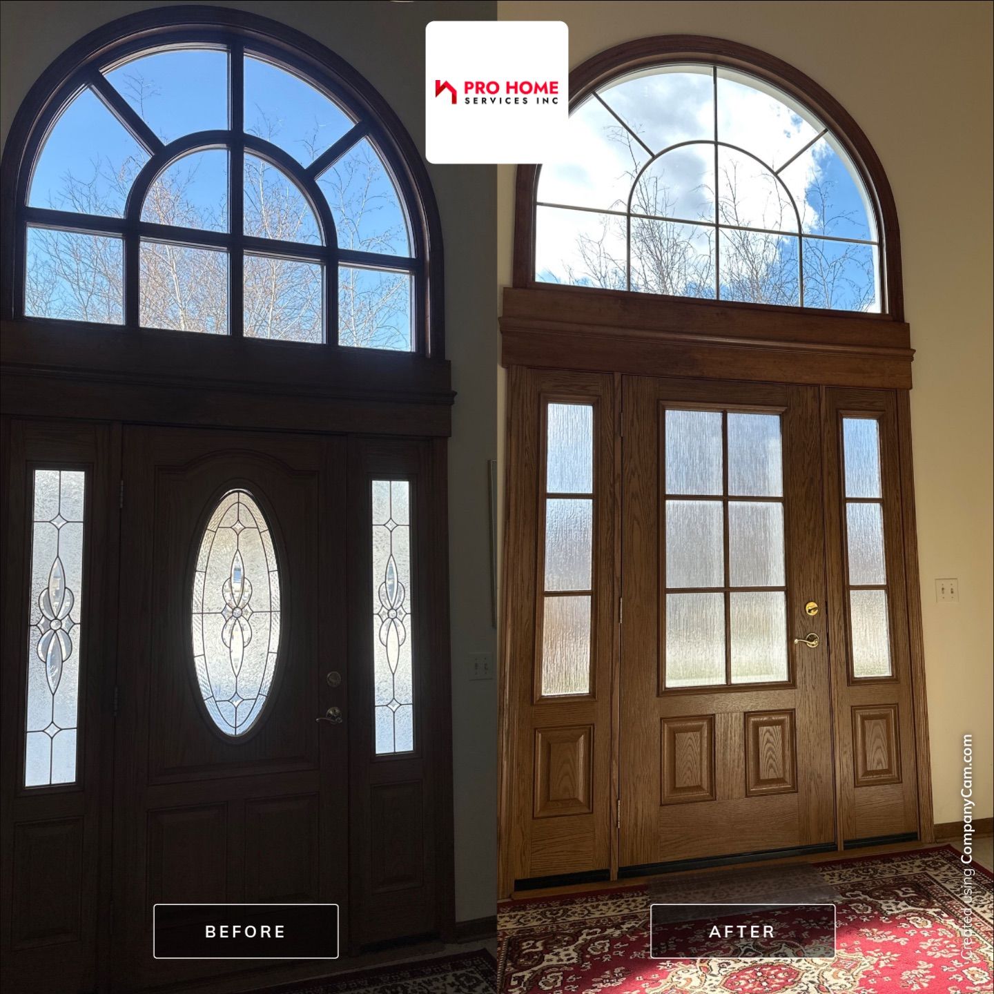 Front Door Installation using Provia Doors  by Pro Home Services Inc