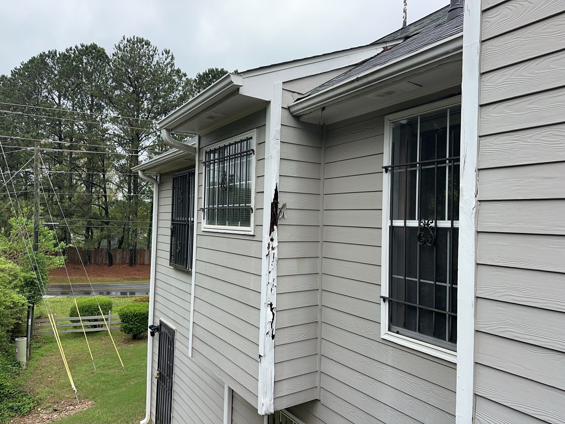Rotten Wood Replacement with James Hardie Products by Nelson Exteriors