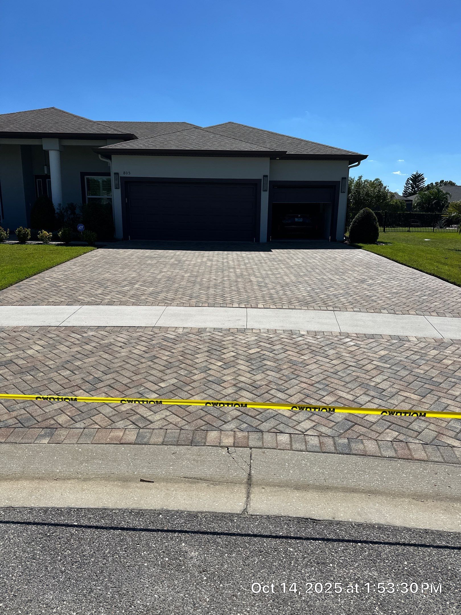 Residential Paver Sealing for Driveway and Pool Deck in La Paloma Sun City Center by Supreme Paver Experts