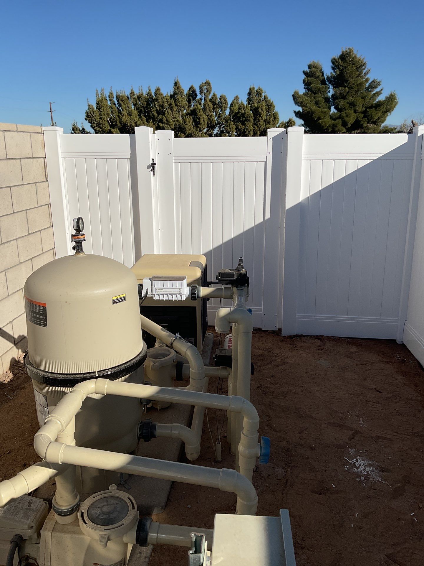 Fence Installation using Vinyl by Fence Guys Inc. 