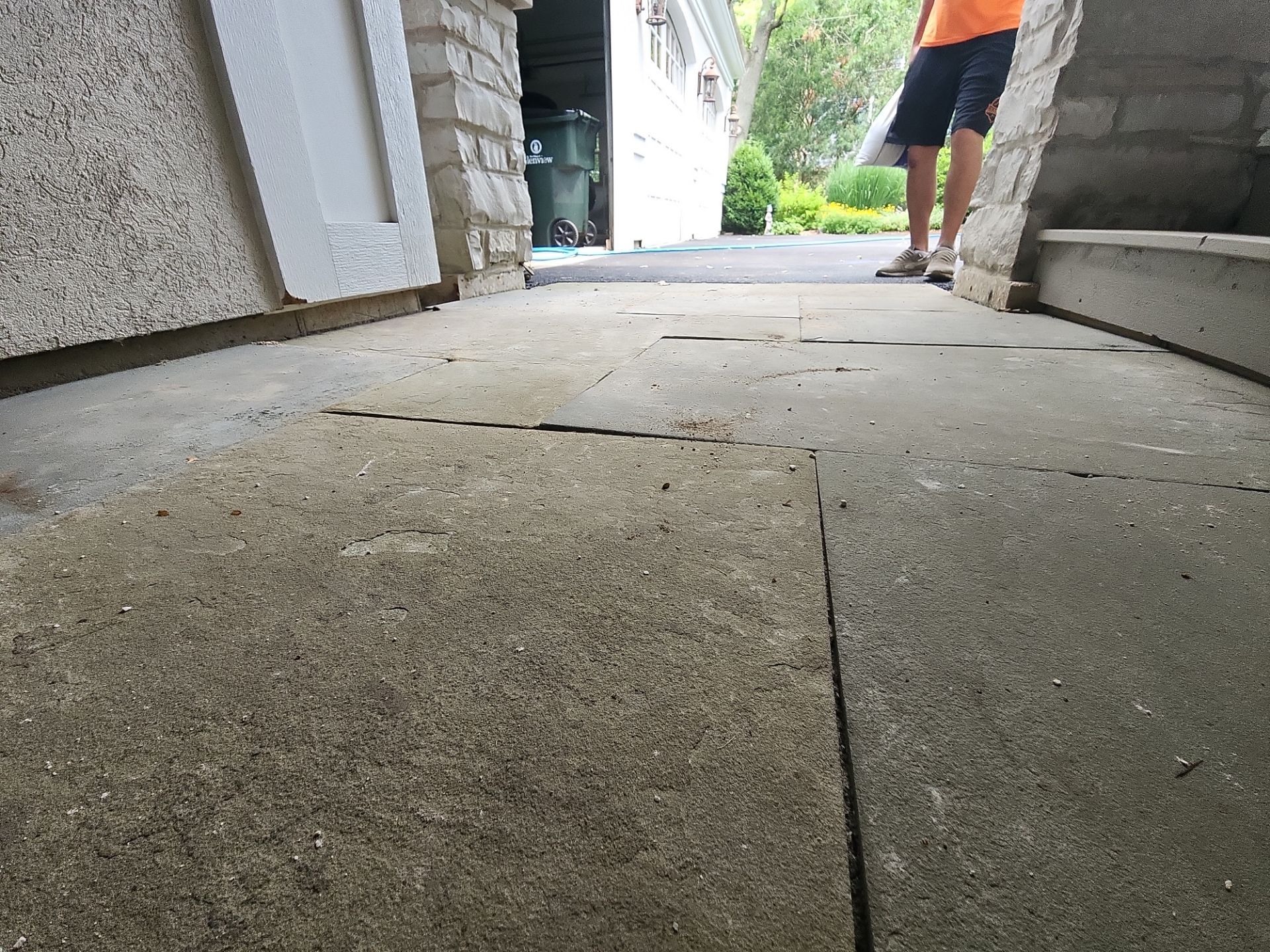 Glenview stone repair, and cleaning by Northern Power Washing LLC.