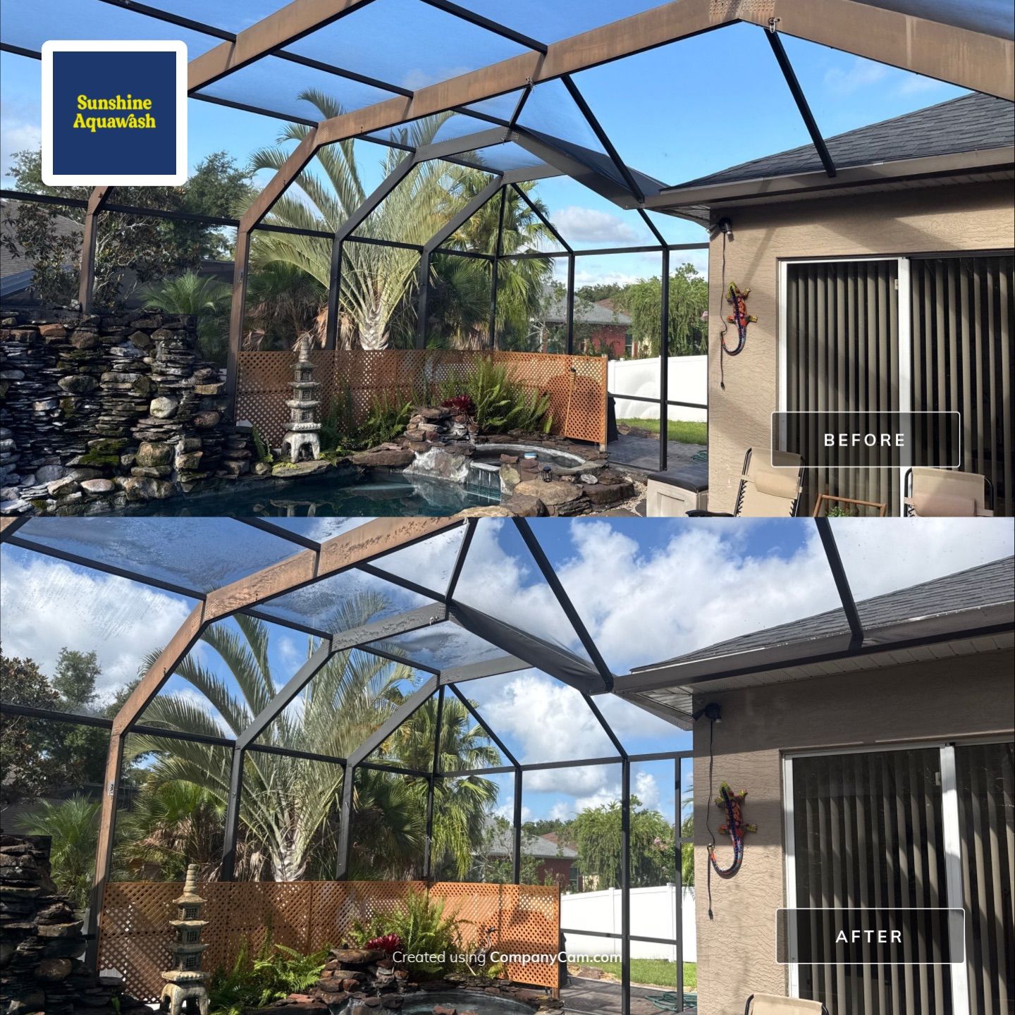 Pool Cage Screen Enclosure Cleaning – Oakley Community, Ellenton, FL 34222 by Sunshine AquaWash