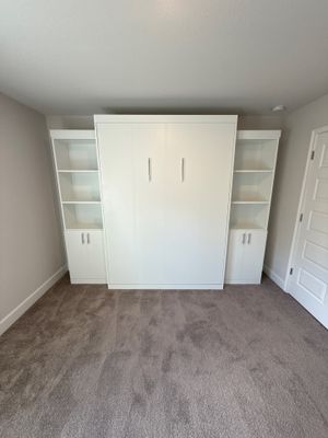 Queen Panel Bed with wall units