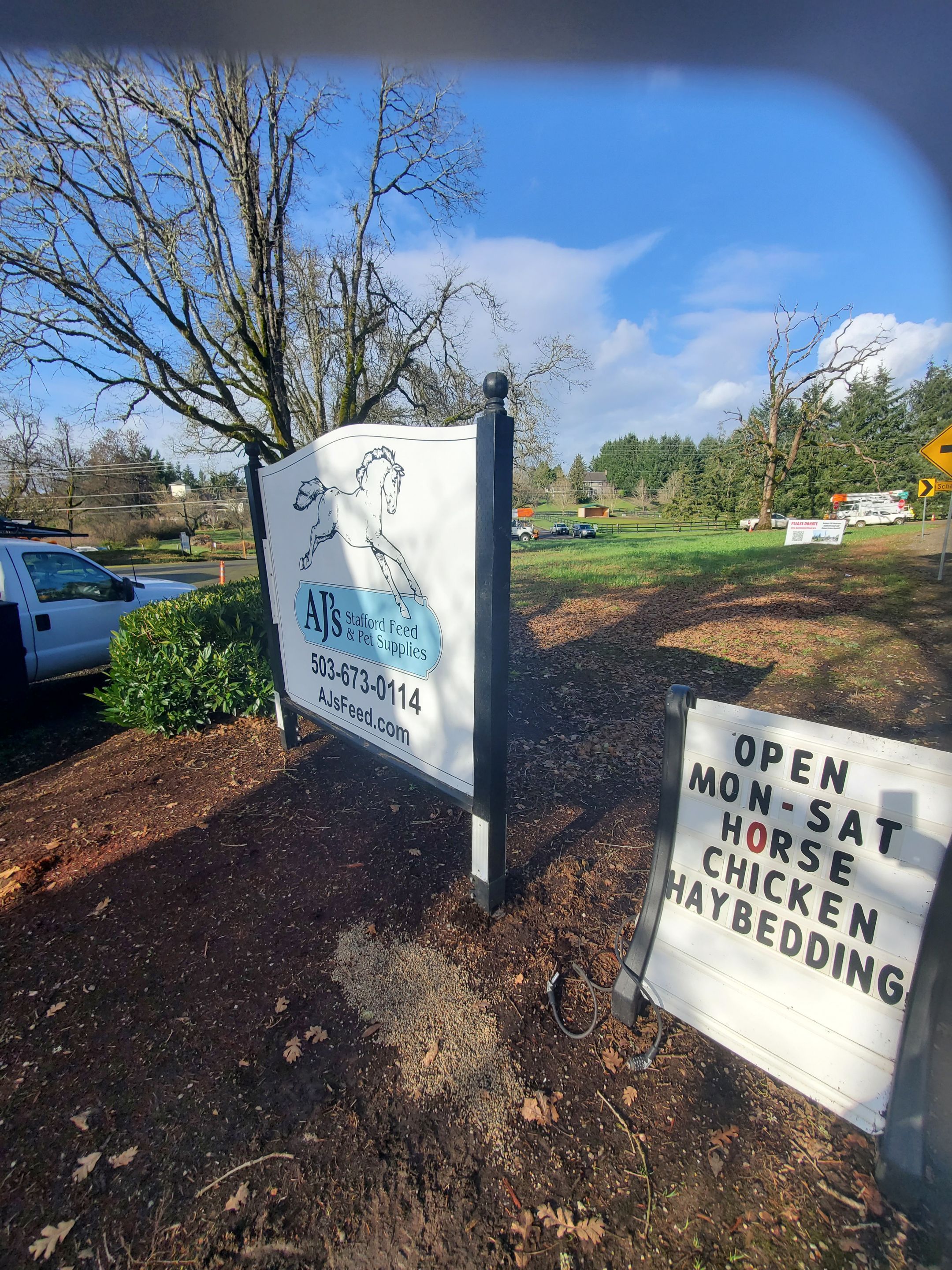 Secure both exterior business signage by Construction Now LLC