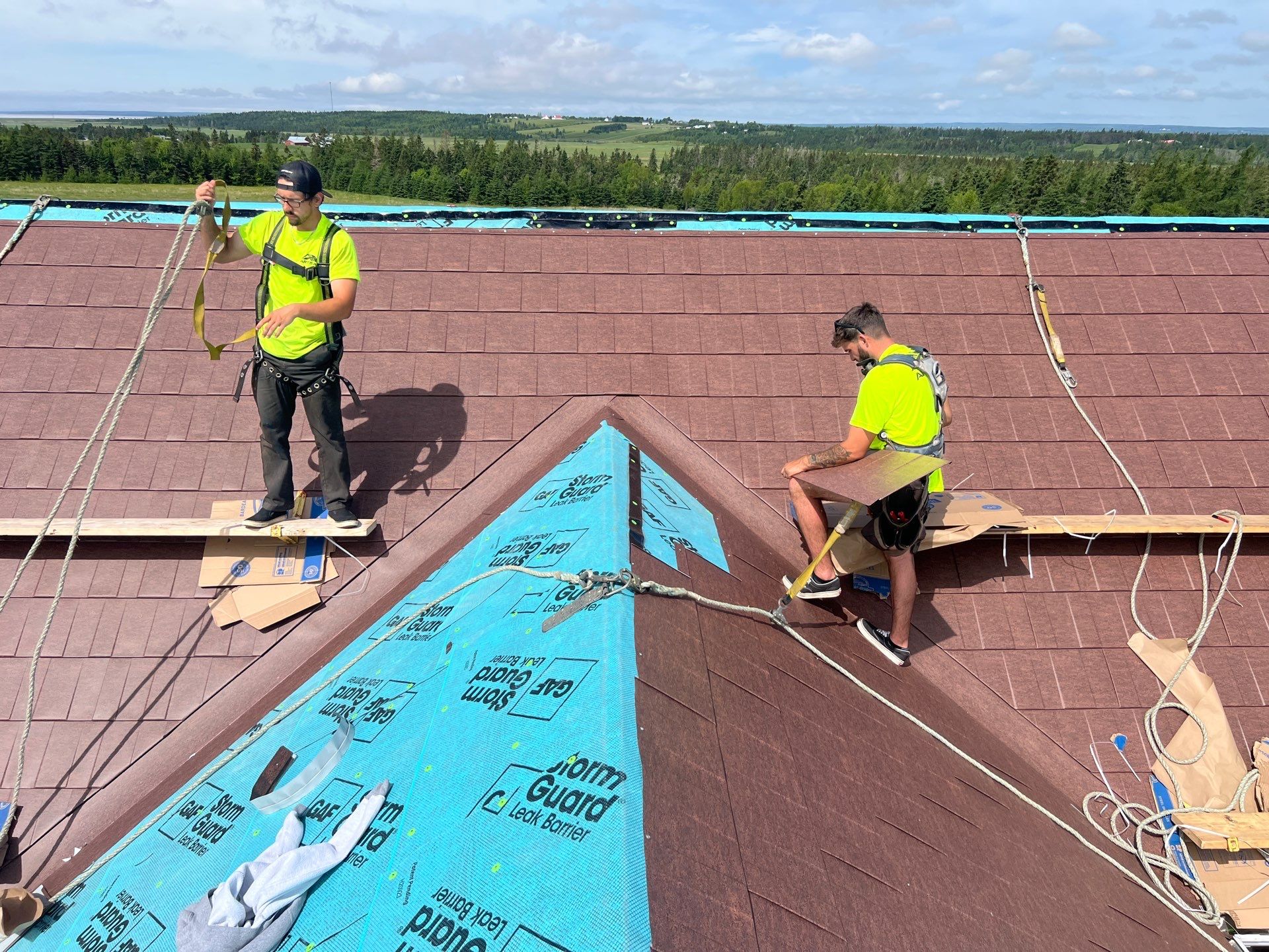 Residential Roofing Installation using Wakefield Bridge Steel Shingle by Ideal Steel by Artisan Roofing & Home Improvements Inc.