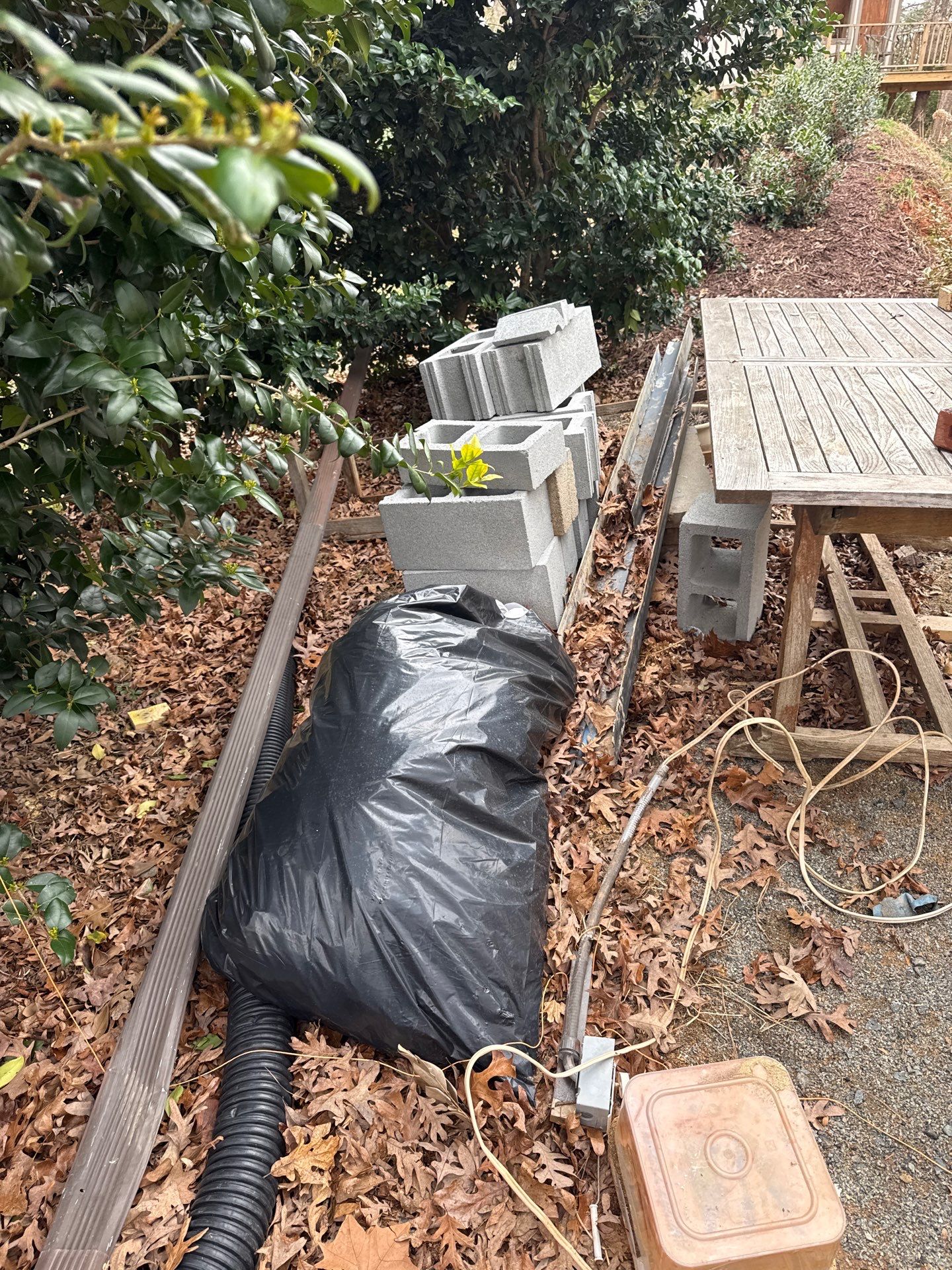 Job site clean up in Matthews by Badger Hauling