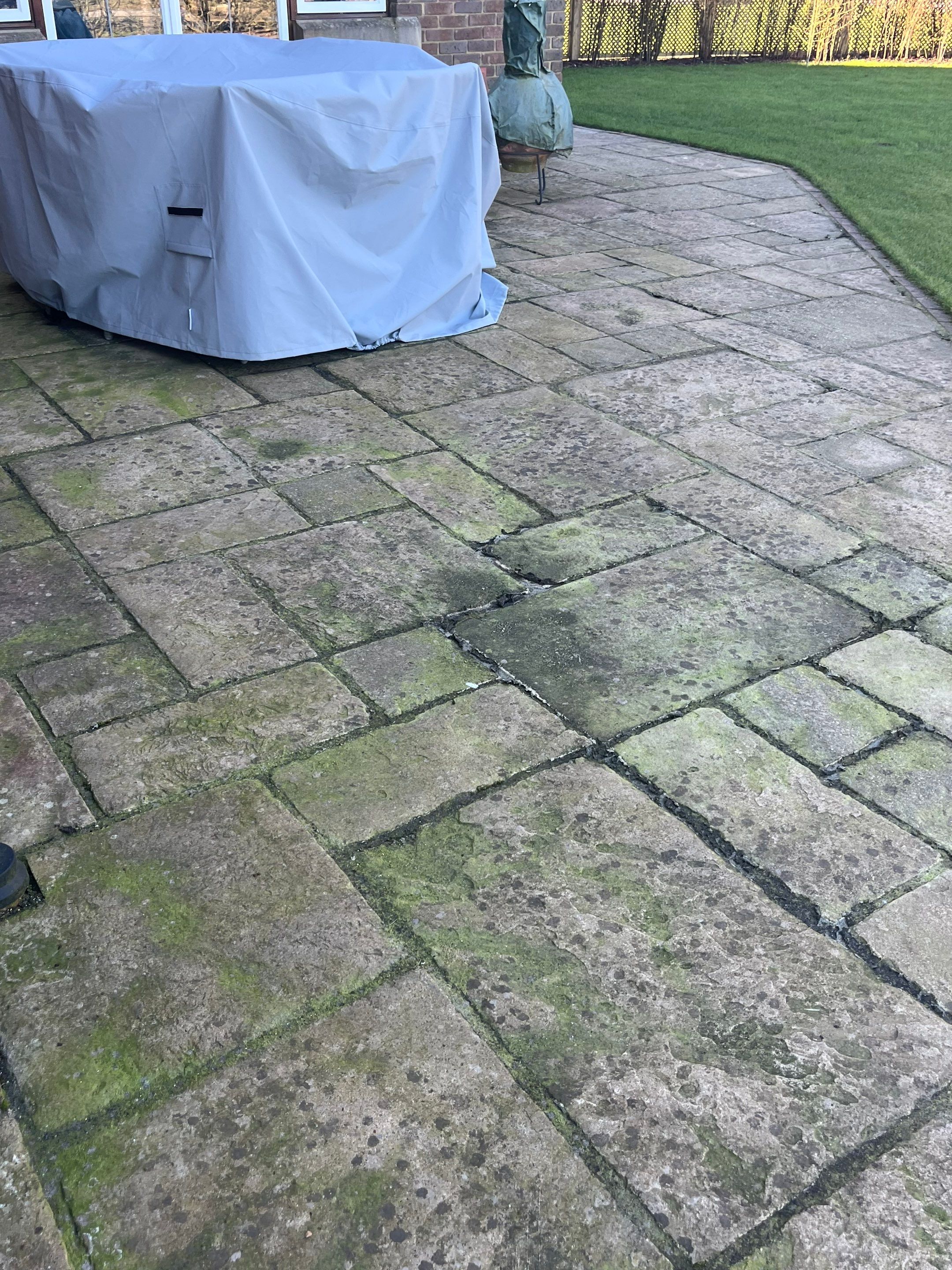 Roof Clean - Patio Clean using 18inch Whirlaway FSC by Ges Exterior Cleaning ltd