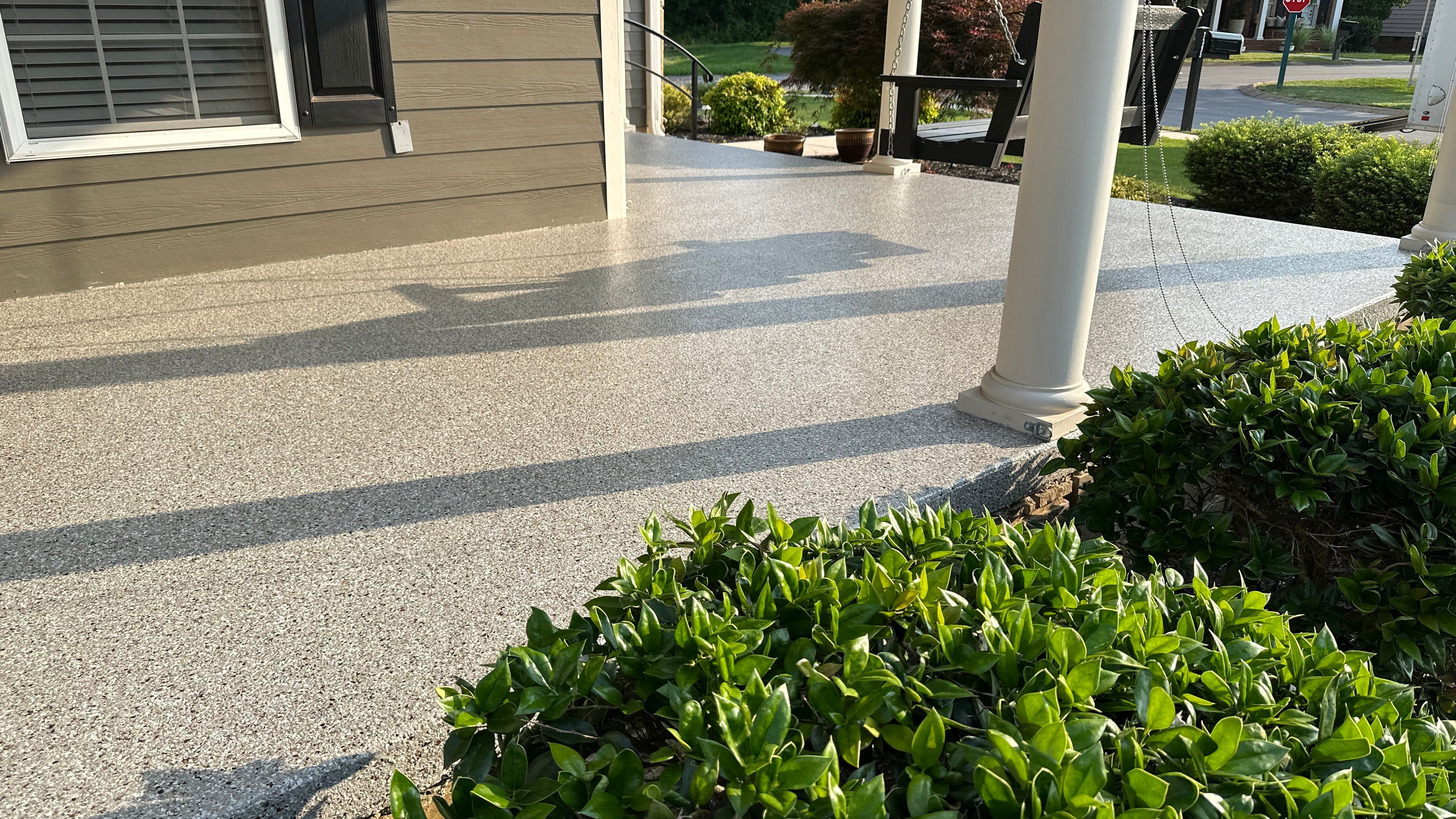Front Porch using Creekbed by Elite Floor Solutions