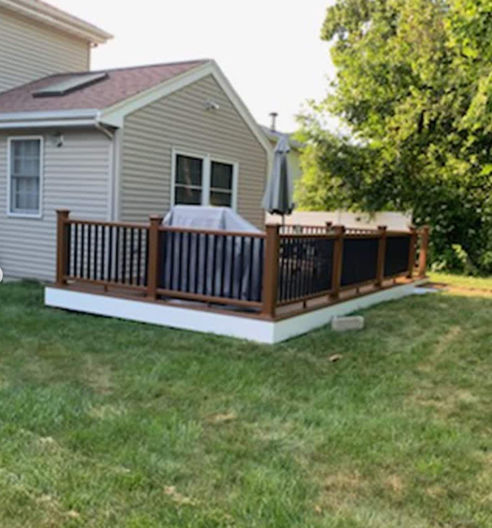Deck refacing using Trex Decking by UBrothers Construction