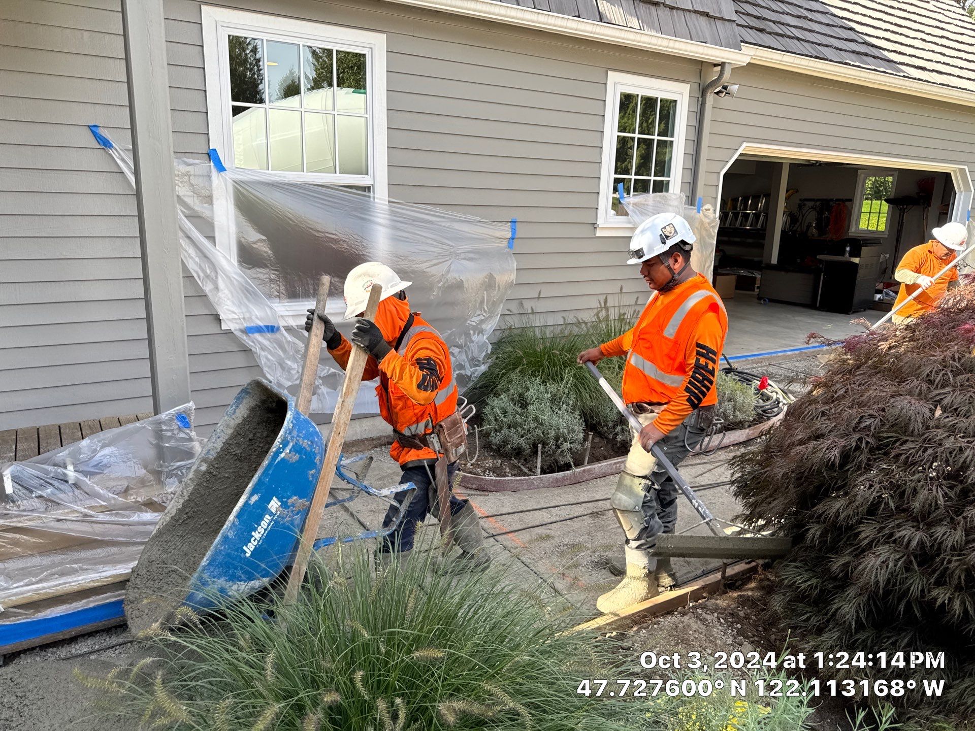Sand Finish Concrete Driveway & Power Wash | Woodinville  by Jireh Asphalt & Concrete Inc 