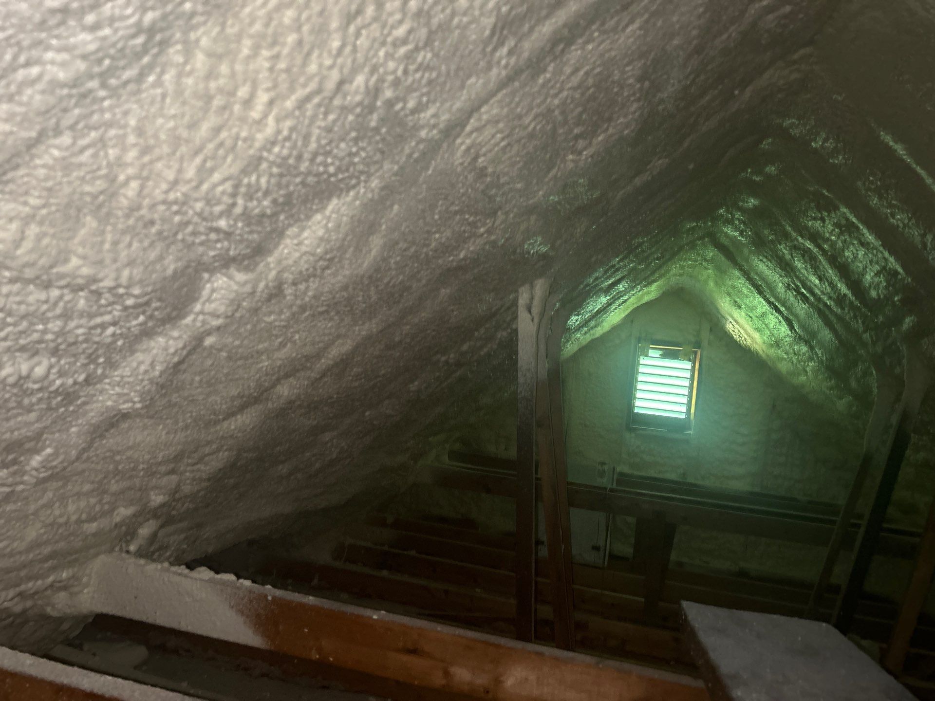 Attic Insulation using Closed Cell Spray Foam by NYS Foam & Energy