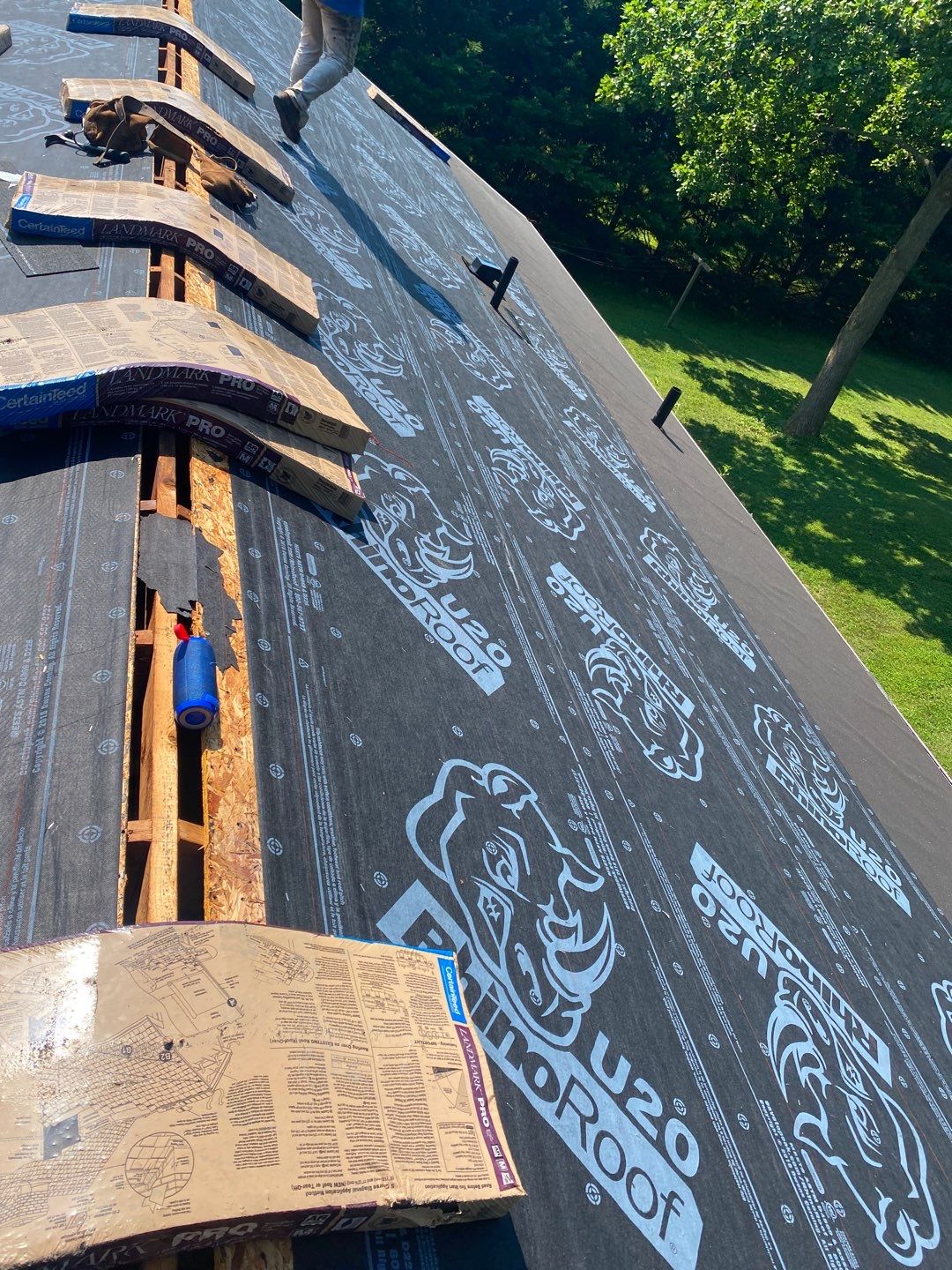 Residential Roofing Installation using CertainTeed Landmark Pro Series Shingles by Roof Right Inc