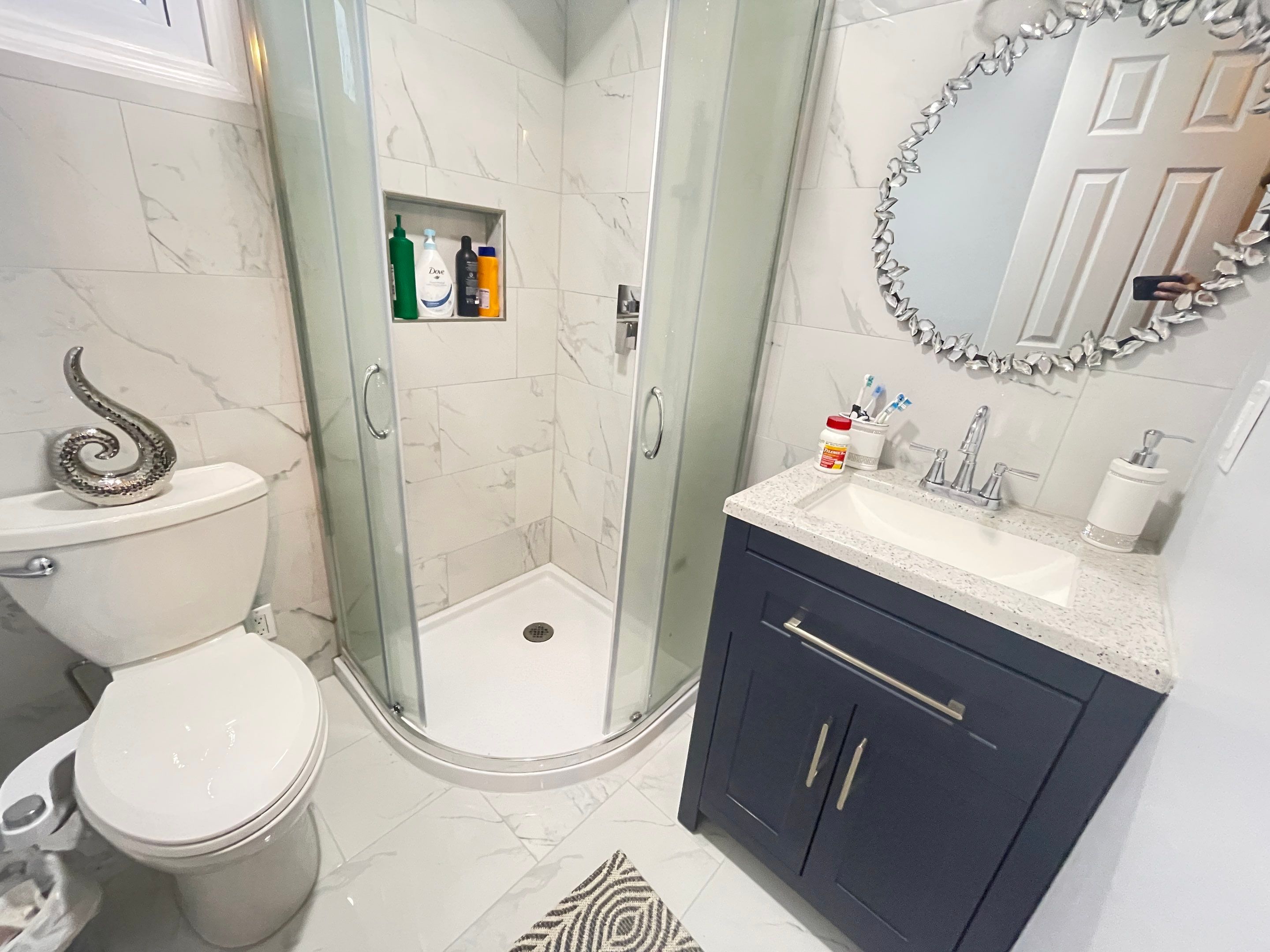 Bathroom Remodel using Tile by Home Concepts Construction