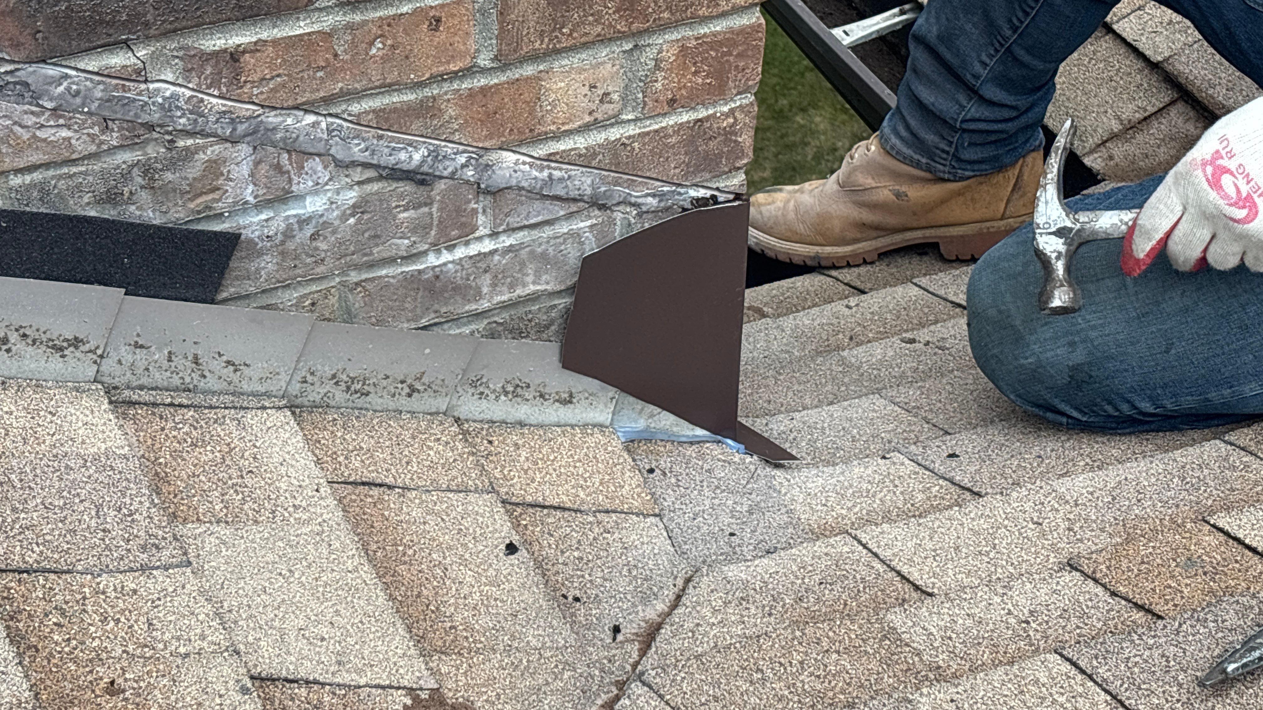 No Job is too small! Chimney Re-flashing. by Maven Roofing & Exteriors LLC