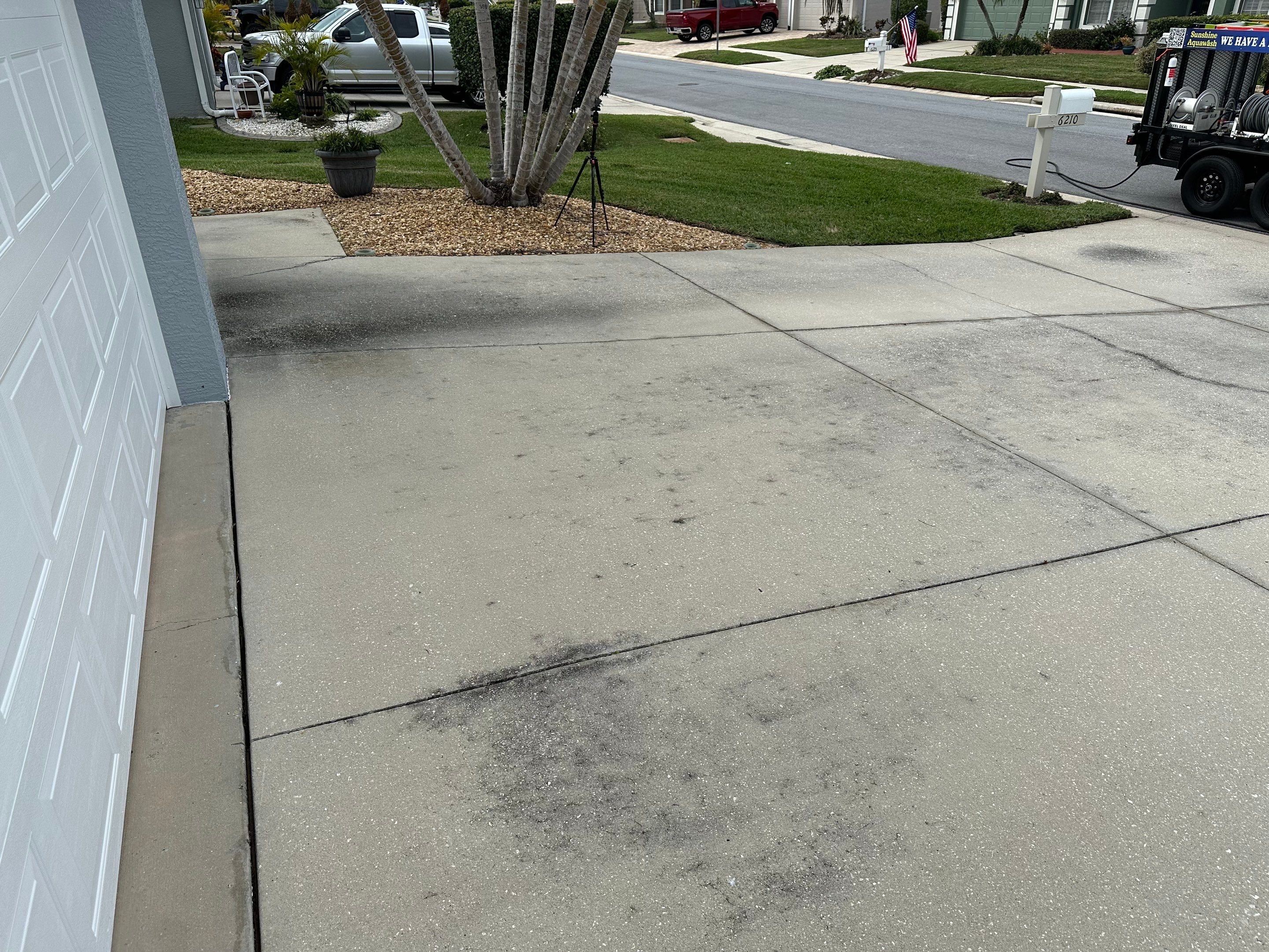 Concrete Driveway, Entryway & Street Curbing Cleaning in Fairways at Imperial Lakes, Palmetto, FL | Sunshine AquaWash by Sunshine AquaWash