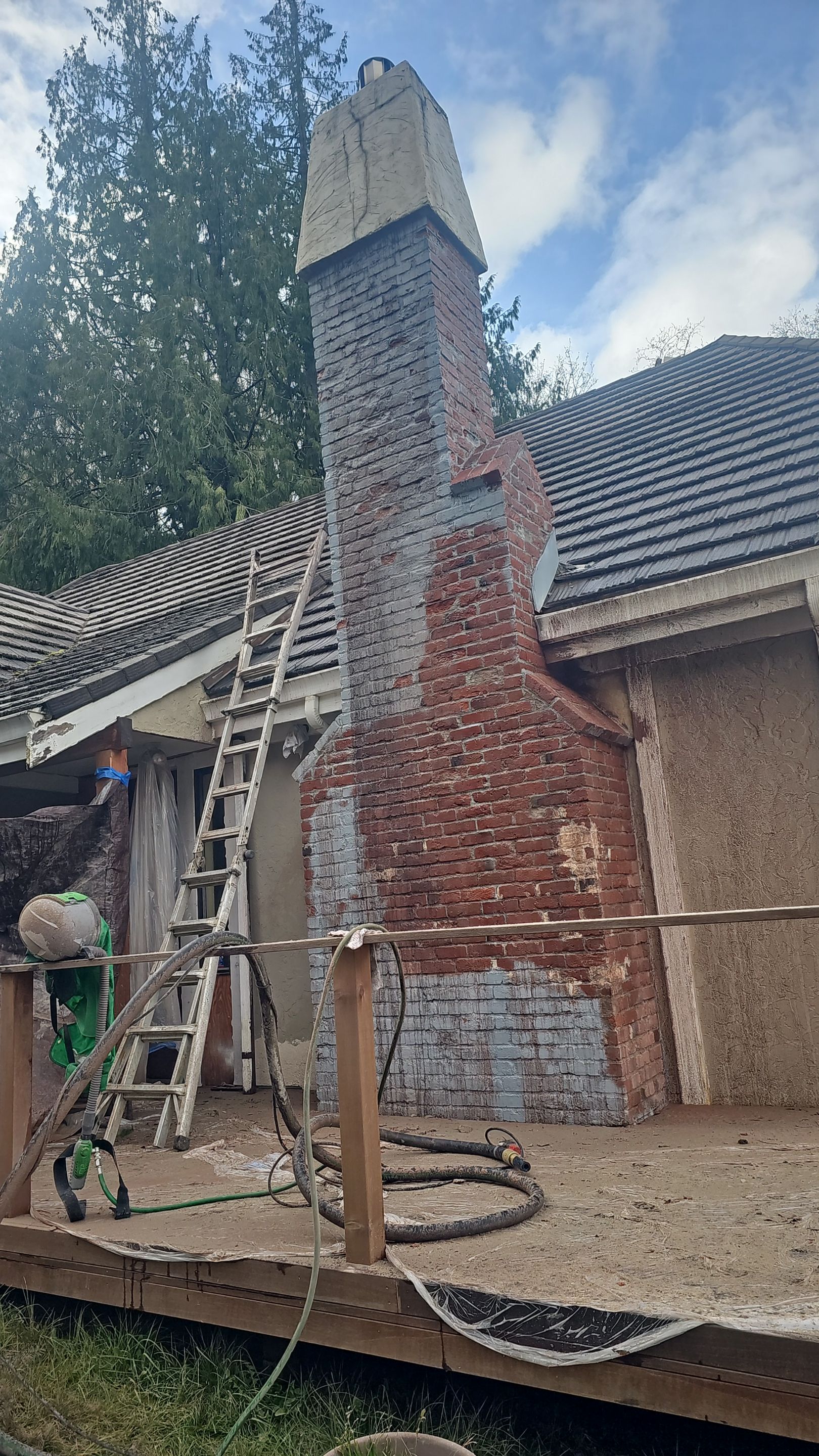 Sandblasting Chimney | Sammamish  by Jireh Asphalt & Concrete Inc 