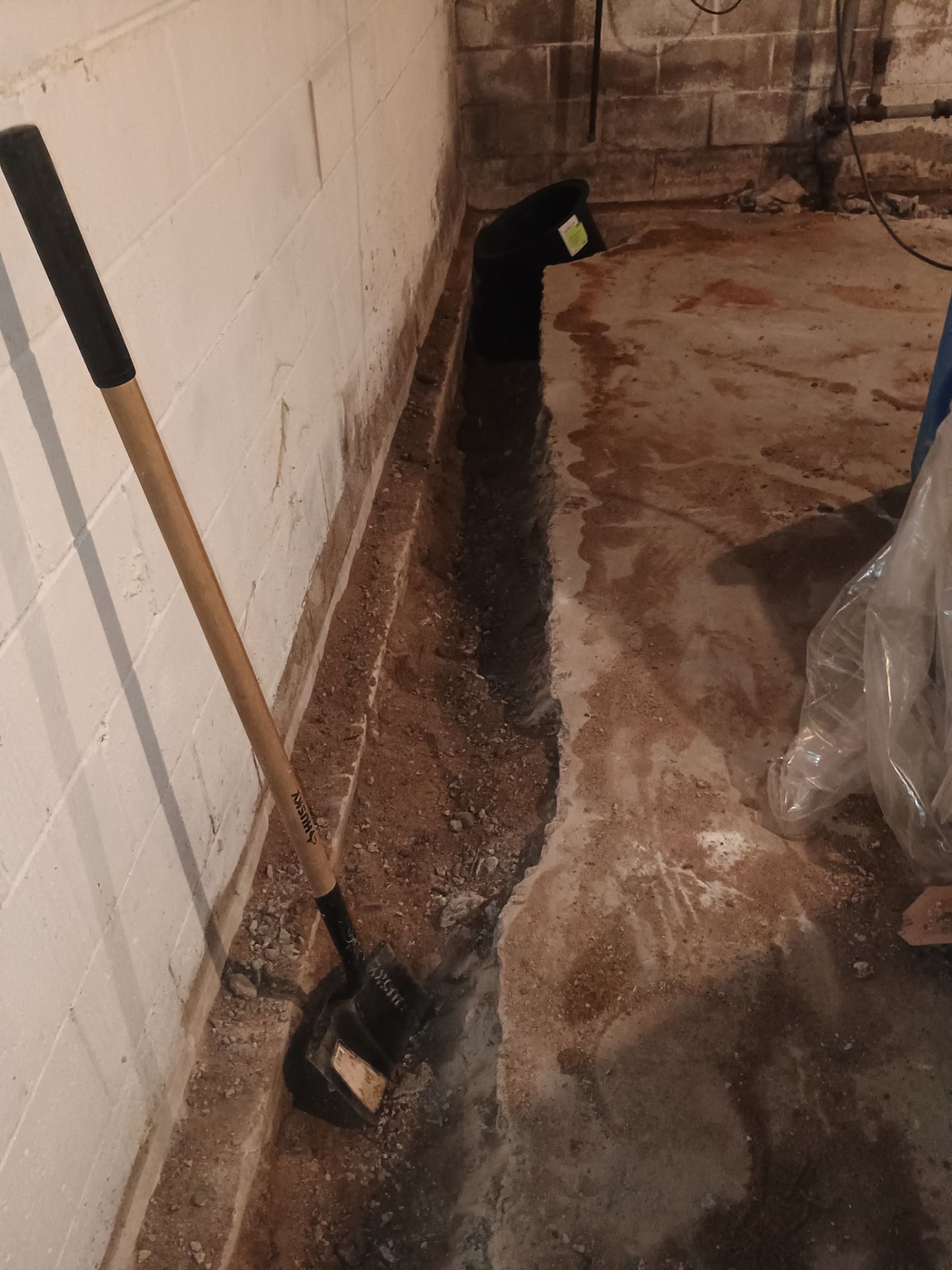 Interior Drain Tile Installation near Columbia Heights, MN by Waterproofing Northeast