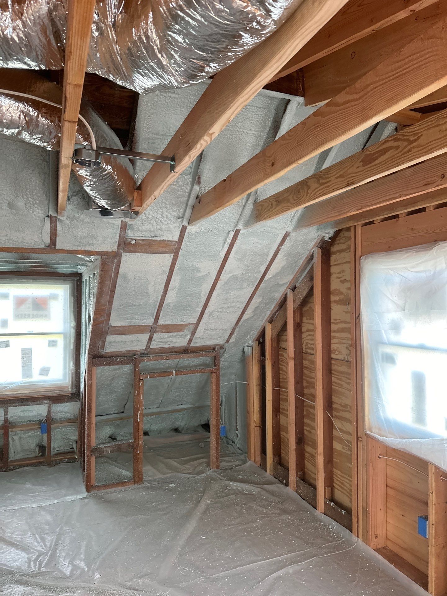 New Home Construction using Closed Cell Spray Foam by NYS Foam & Energy