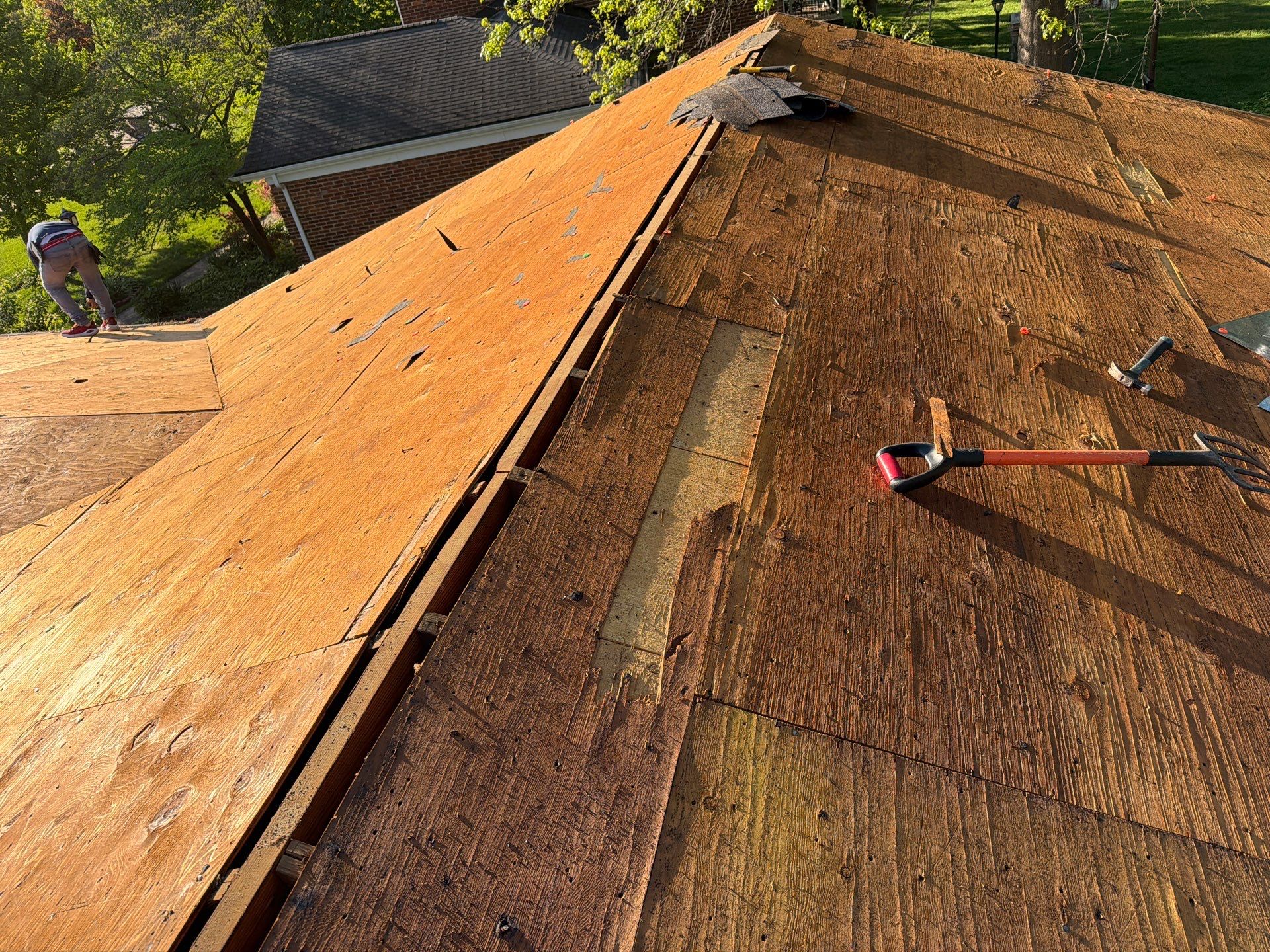 Architectural Shingle Roof Installation and Decking Replacement in Chesterfield by Acute Roofing And Exteriors 