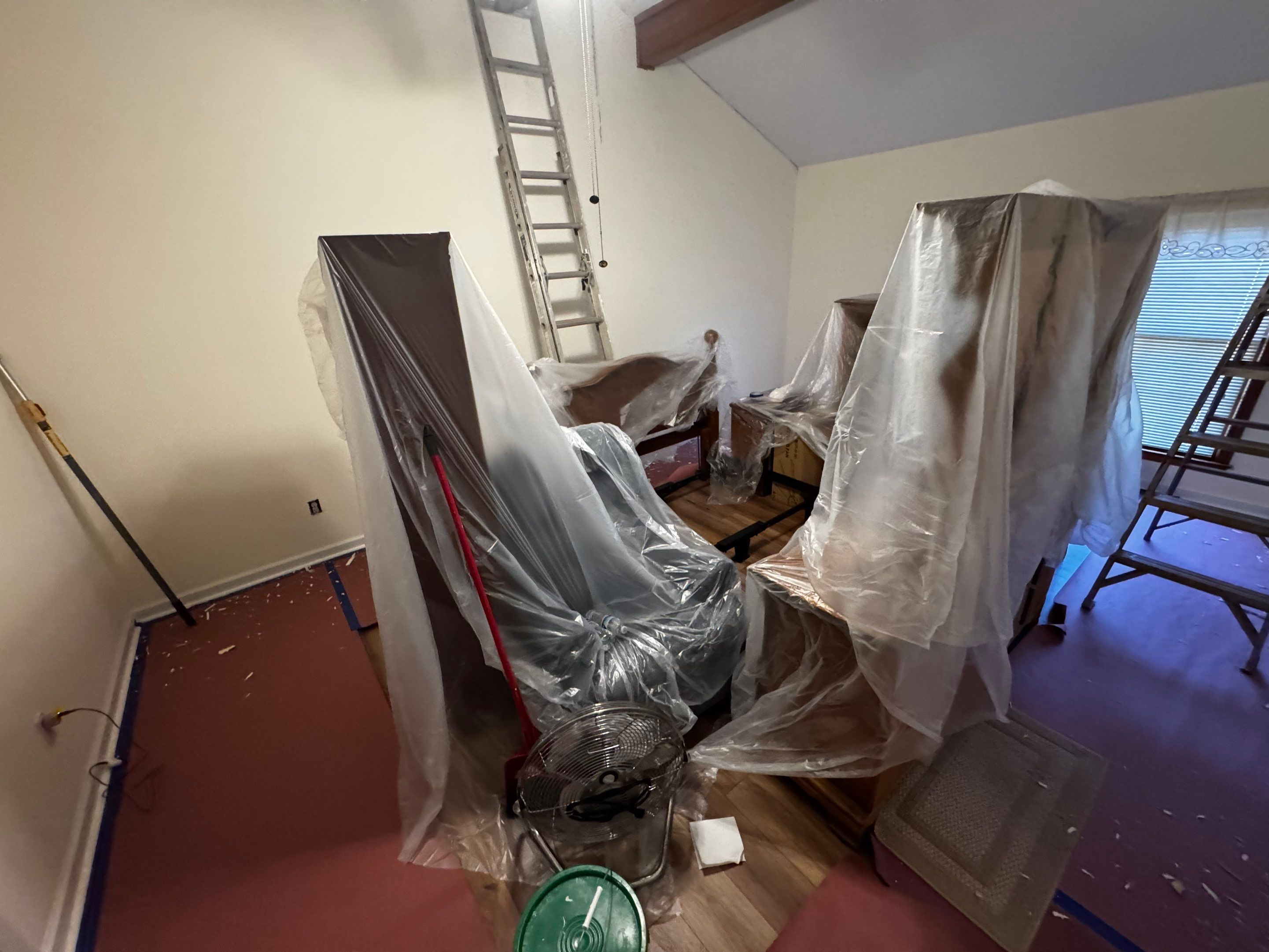 Master Bedroom Crack Repair & Repaint by PGP Surface Solutions, LLC