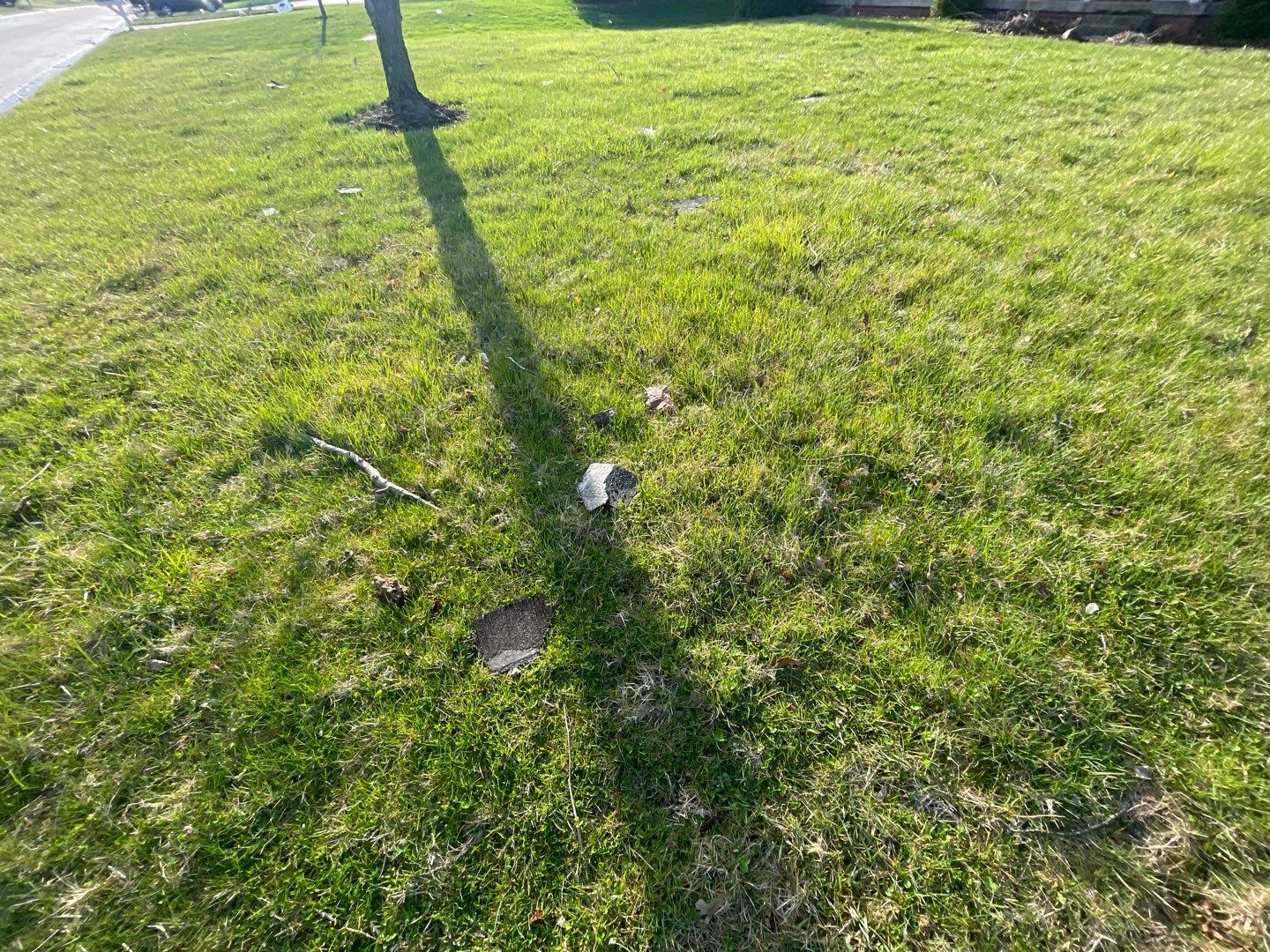 Tornado damage in Whiteland. Roof replacement, James Hardie siding, exterior paint, gutters, windows, doors by 317 Roofing & Restorations