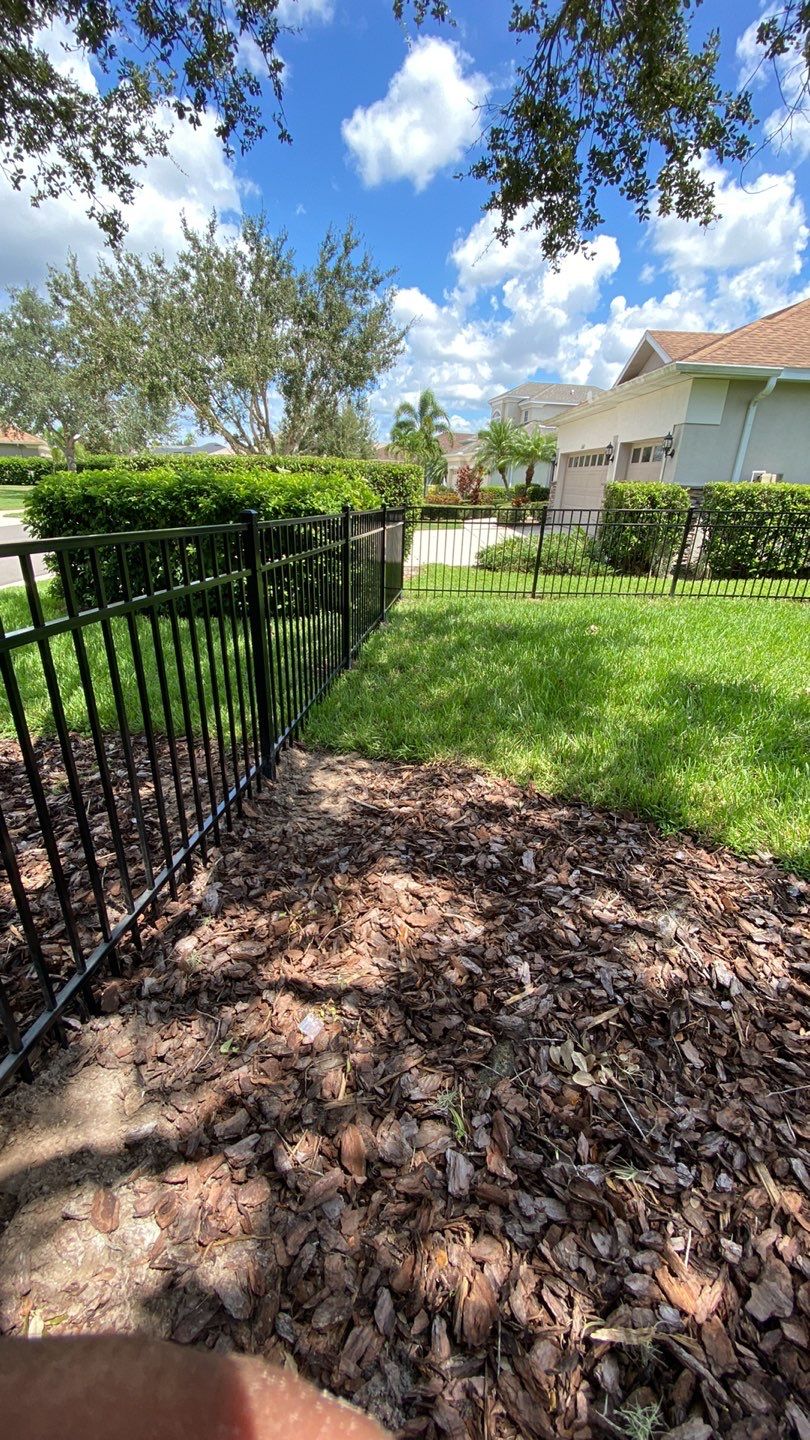 Aluminum Fence Installation using Black 3 Rail Aluminum Fence by Asap fence and gates, LLC