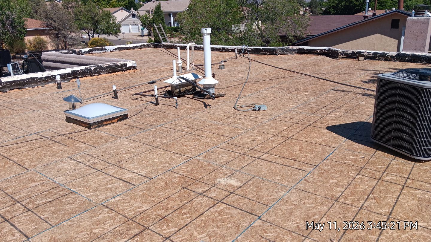Residential TPO Roof Replacement and Decking Repair in Albuquerque by Doyle Roof Masters Inc