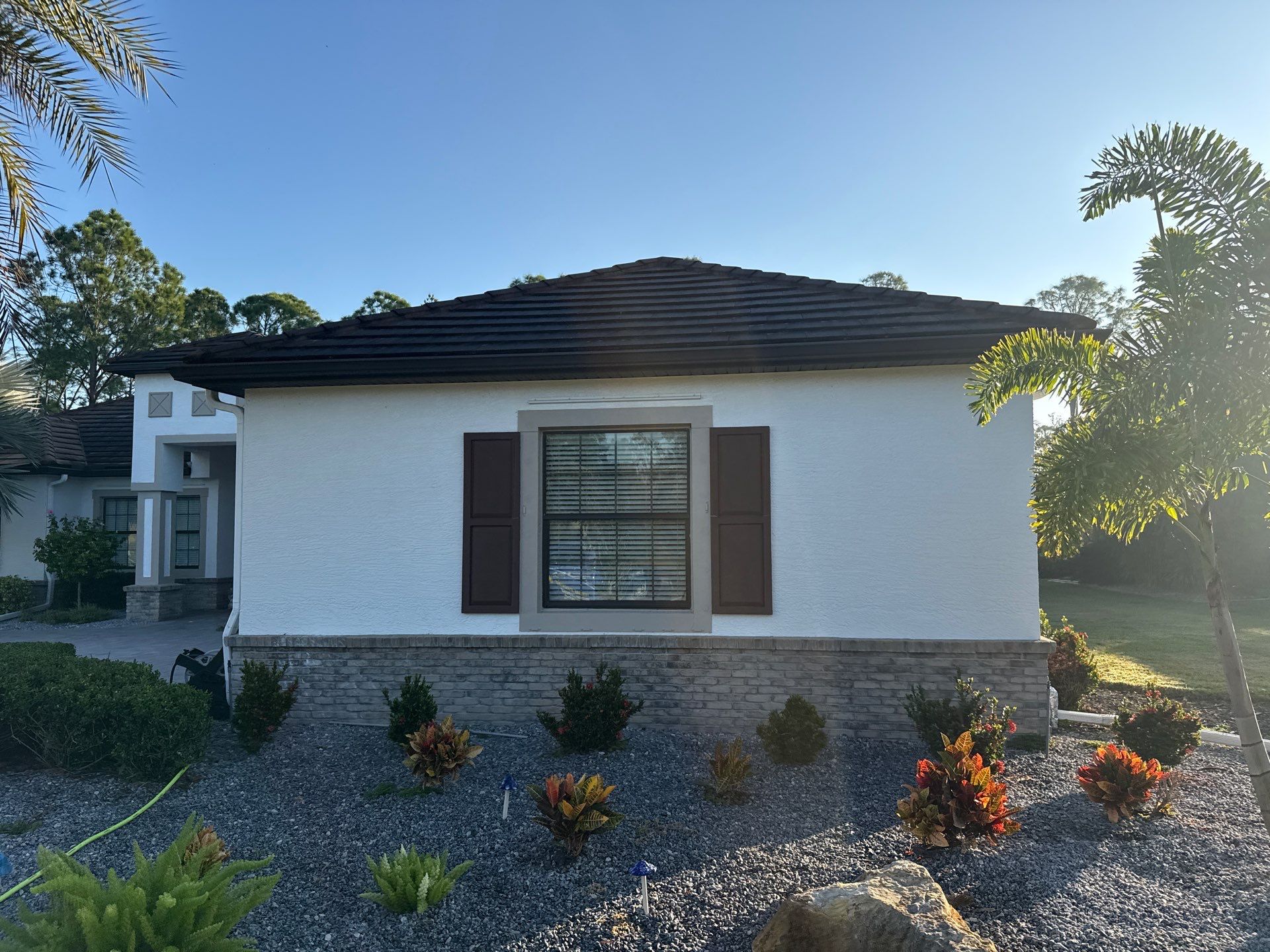 Flat Tile Roof, Paver Pool Deck & Driveway Cleaning | Cove at Twin Rivers, Parrish FL by Sunshine AquaWash