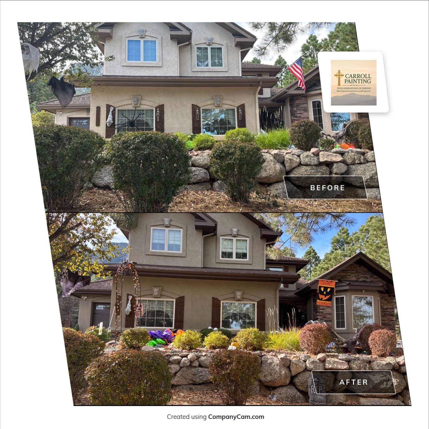 Elastomeric Stucco Coating Project in The Broadmoor Bluffs by Carroll Painting LLC