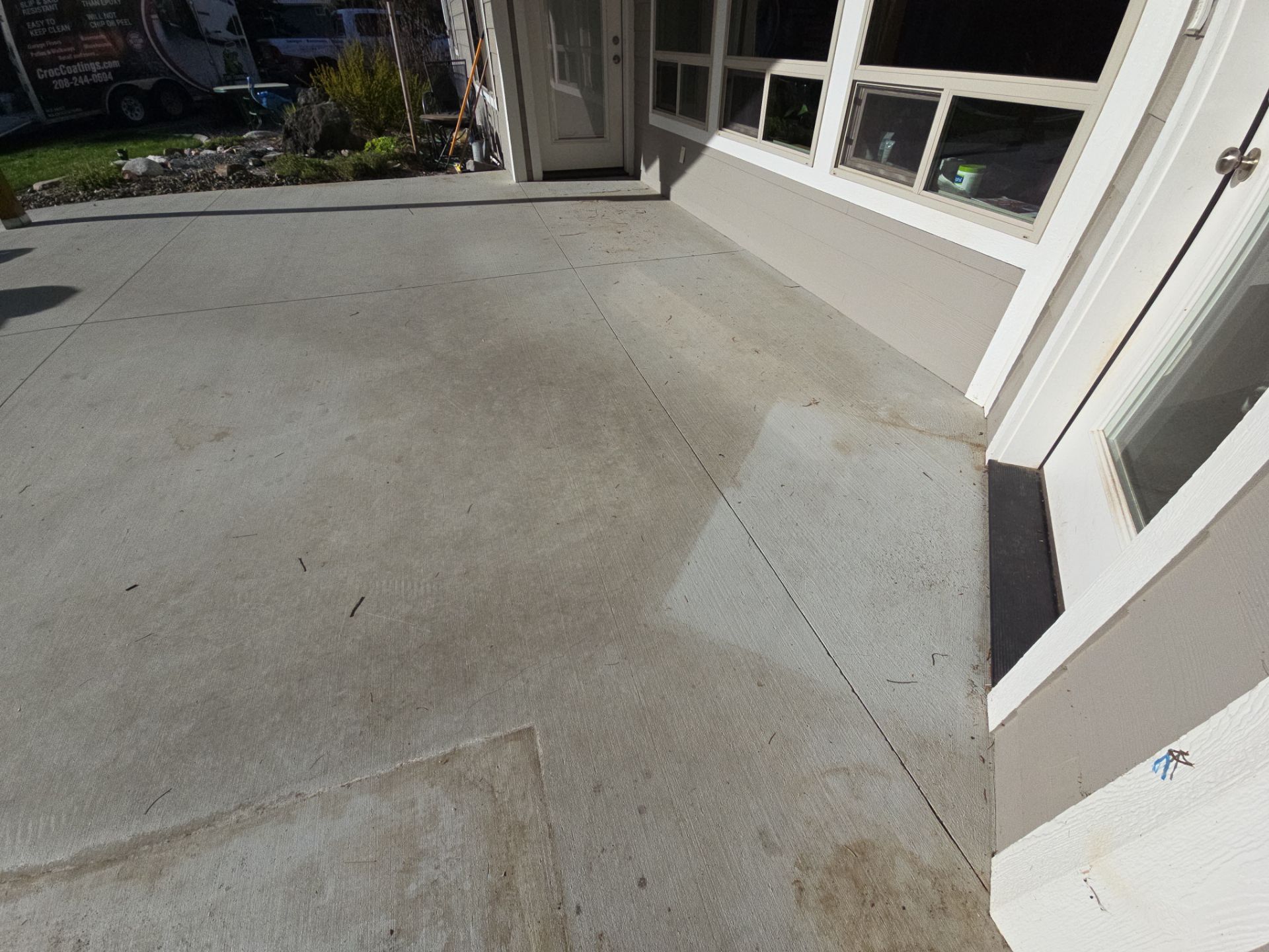 Patio Transformation using Mt Everest by Croc Coatings, LLC