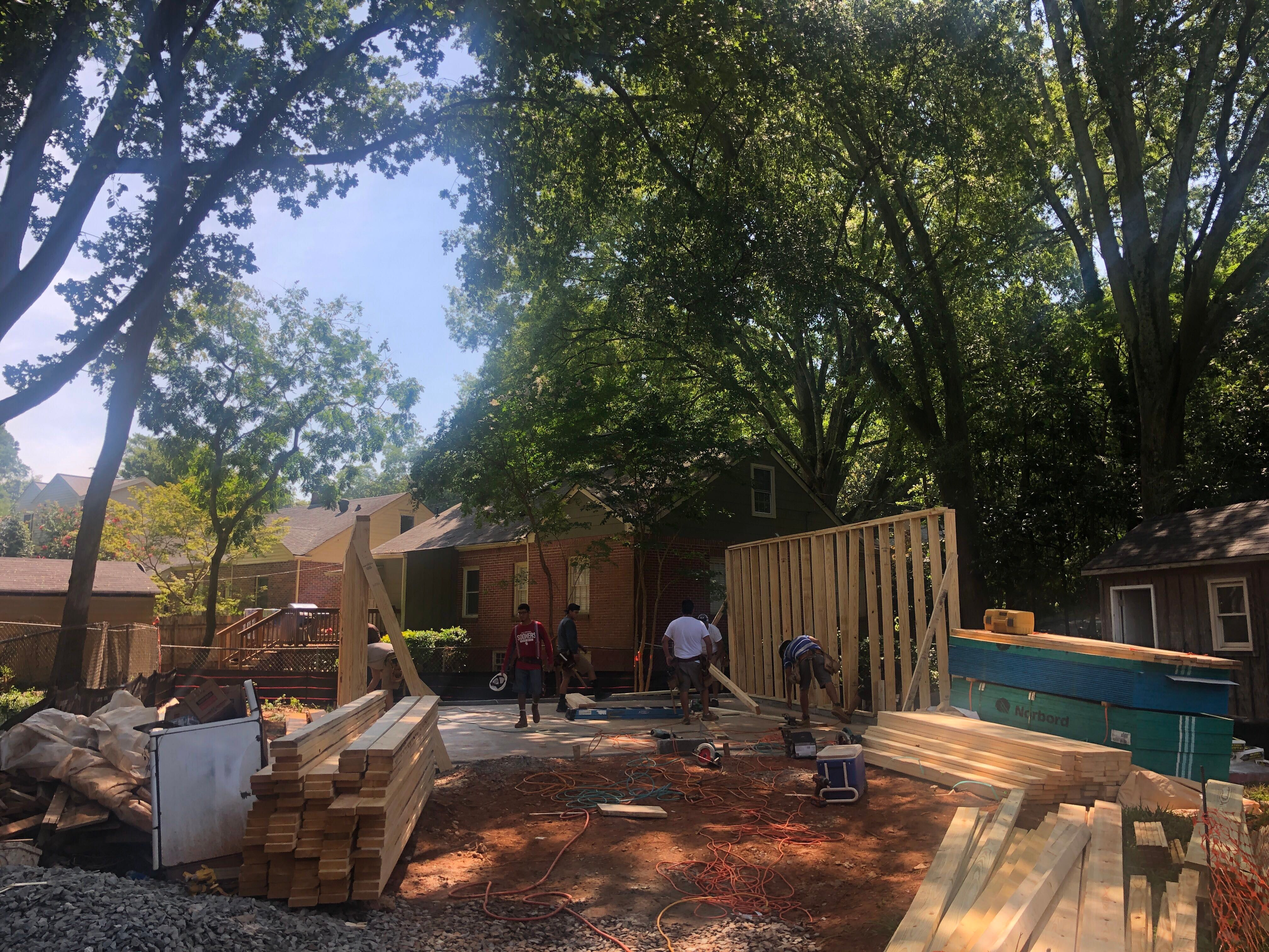 Custom Two-Story Brick Garage and Studio Apartment in Decatur by Swift Home Renovations 