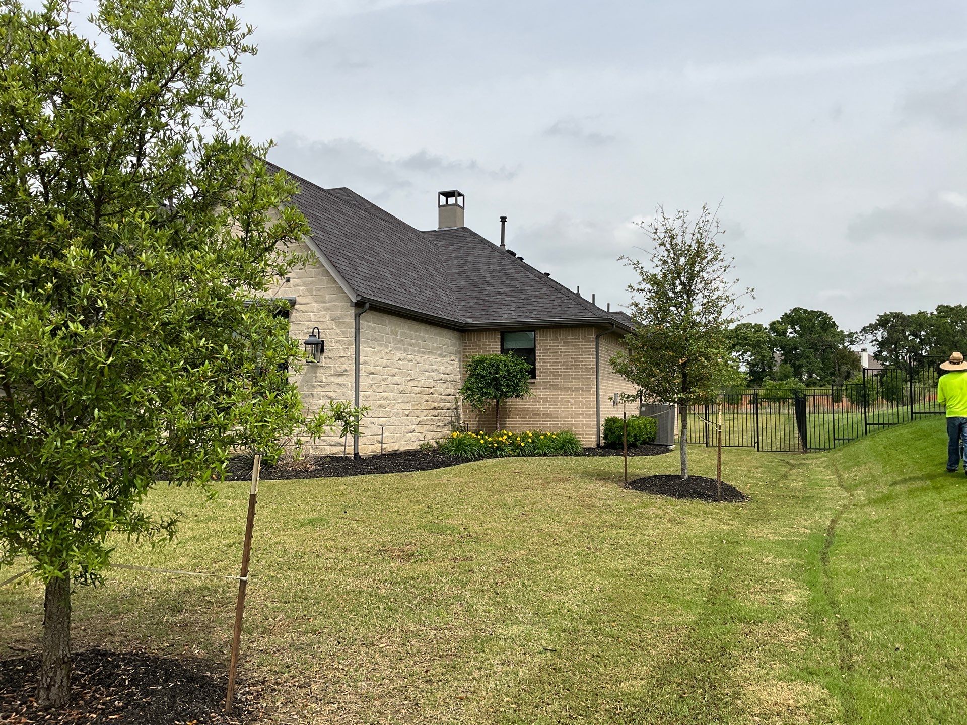 Insurance Claim Roof and Gutters using Certainteed Landmark Weathered Wood by Tex-Line Roofing