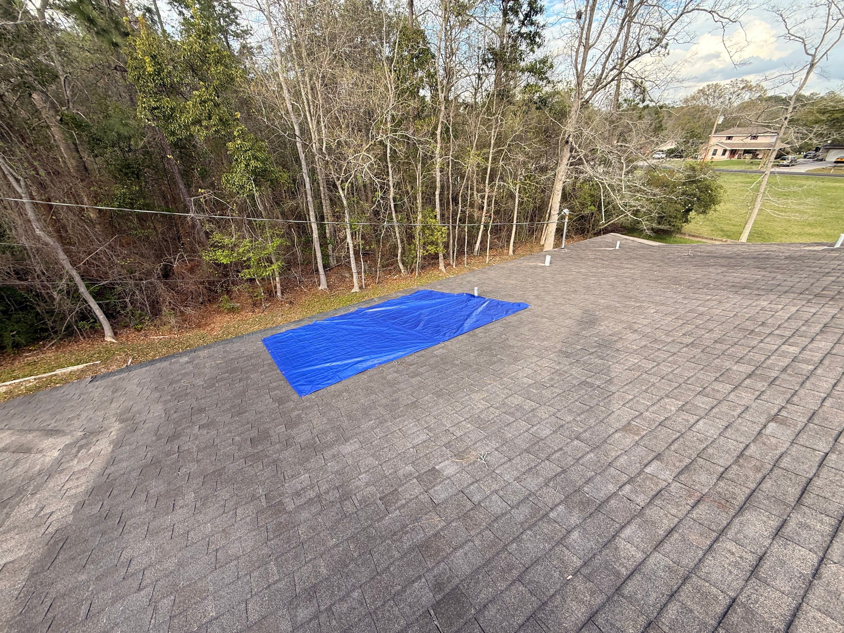 Full Asphalt Shingle Roof Replacement and Decking Repair in Carriere by Frontline Roofing