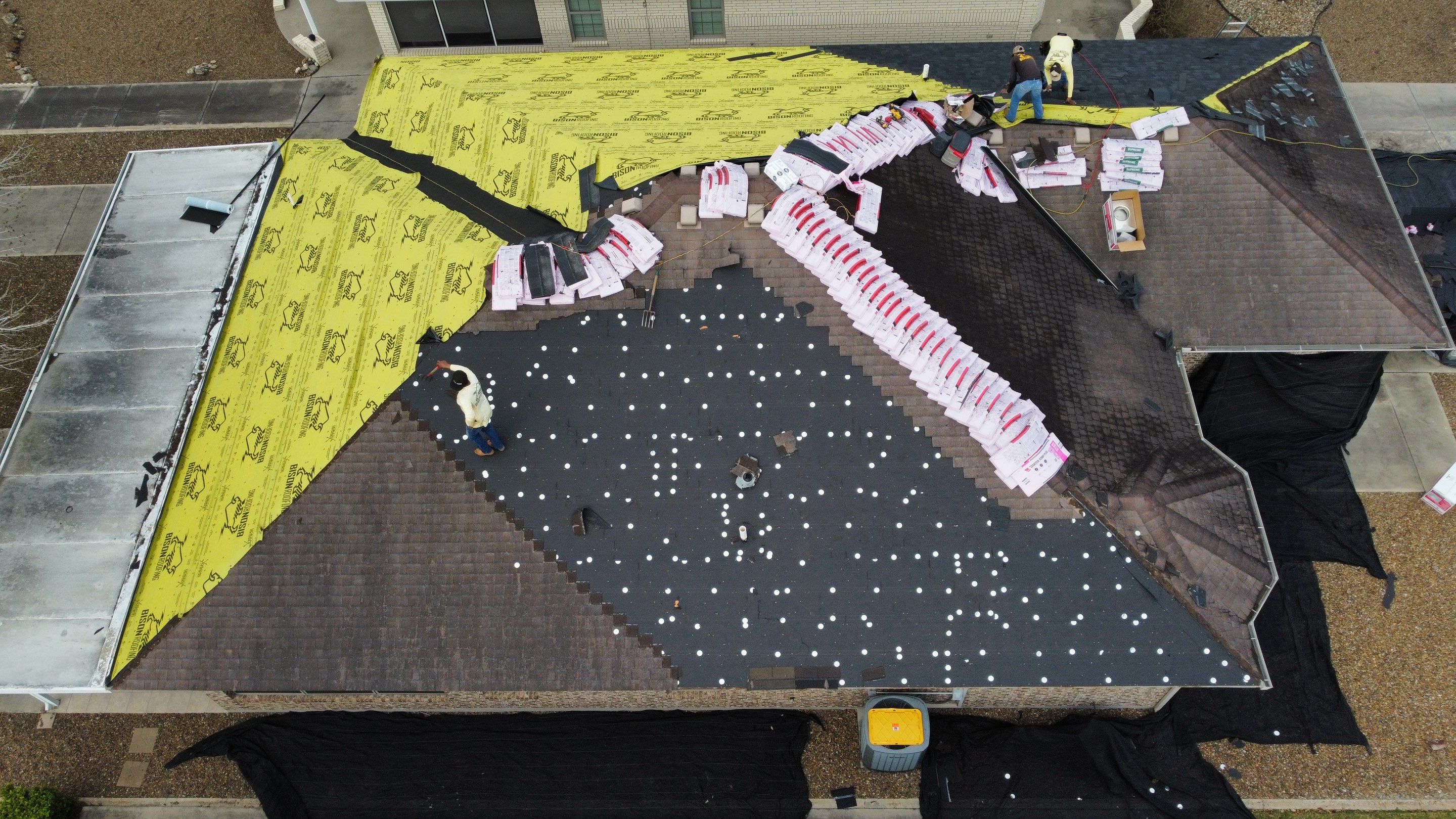 Alamo Roof Project  by Bison Roofing  