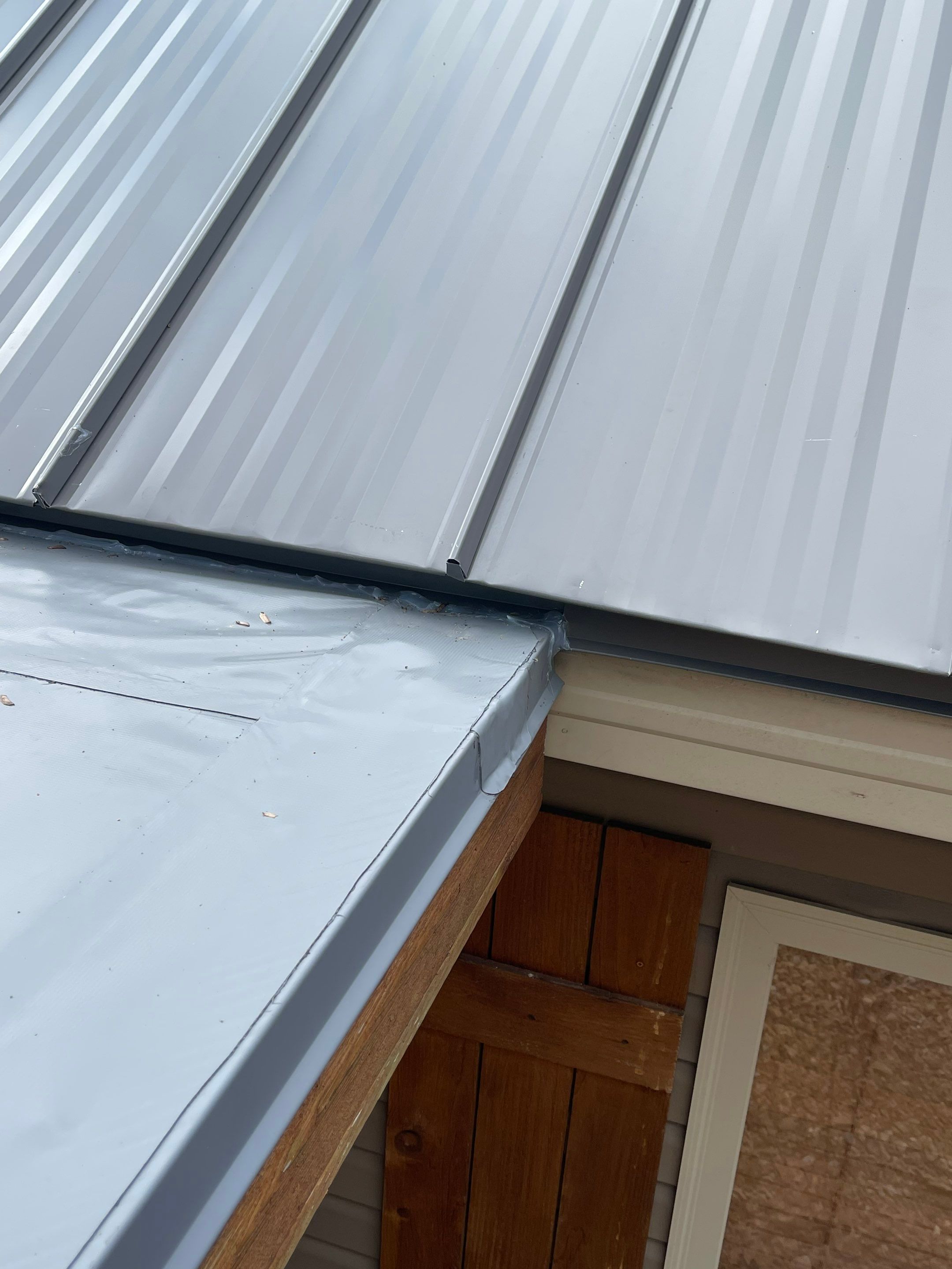 Residential Metal Roof Replacement using Reed's Metals: 26 GA. Standing Seam: Charcoal Grey by Hostetler Roofing