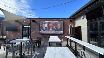 Rooftop patio AV install
