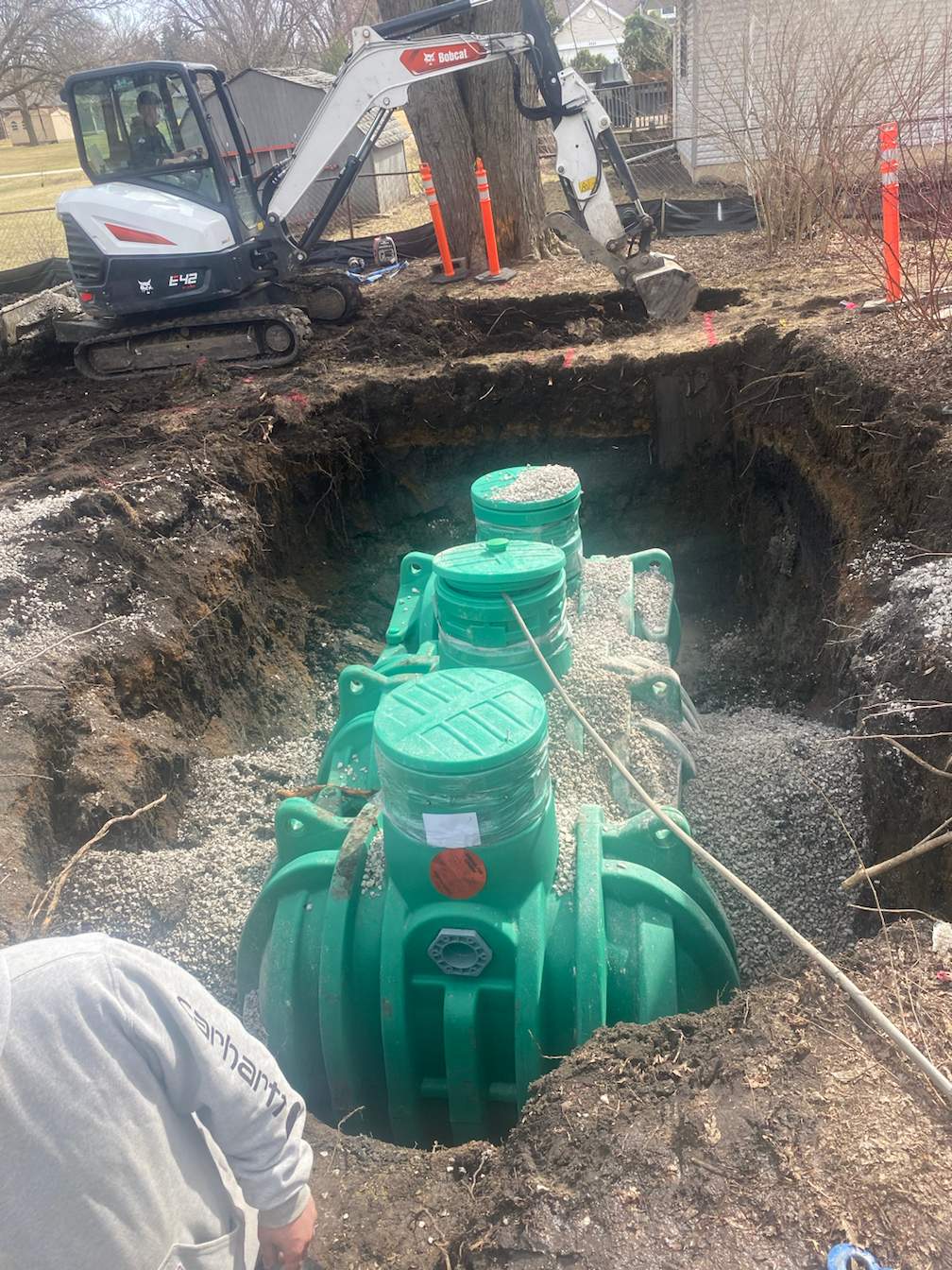 Norweco Singulair Green R3 Septic Installation with LPP Mound by Allied Water Services
