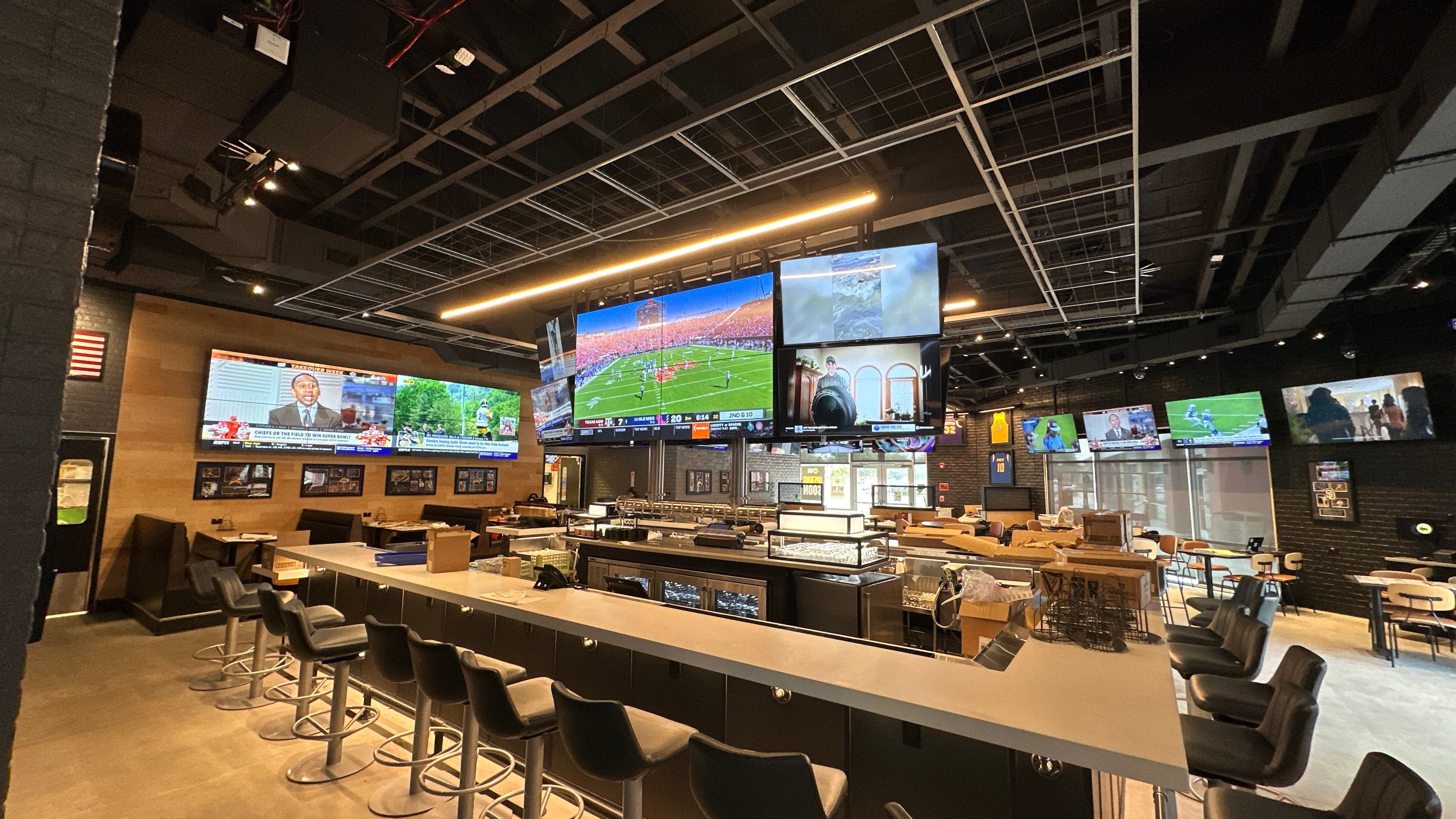 Large Sports bar install by AVSi