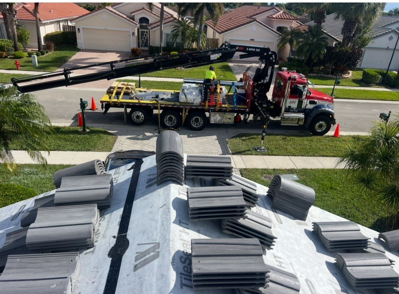 Residential Concrete Tile Roof Replacement and Fascia Repair in Boca Raton by Aastro Roofing
